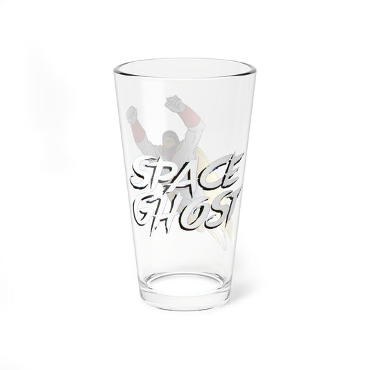 Space Ghost Pint Glass, 16oz - Popular Hanna-Barbera Saturday Morning Cartoon - 1960s - Alex Toth Design - Ghost Planet