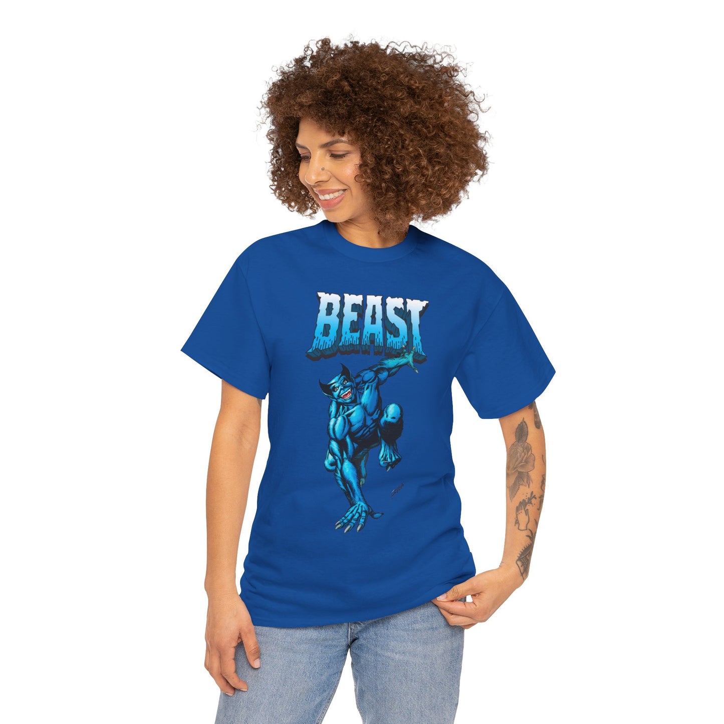 Beast T-Shirt - George Perez Art - Avengers, X-Men Member - Hank McCoy - Marvel Comics