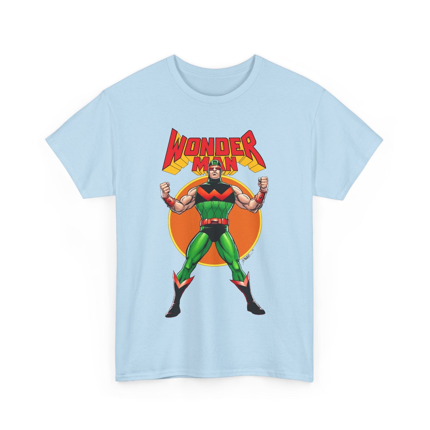 Wonder Man T-Shirt - Classic George Perez Art - Simon Williams, Avengers Member - Popular Marvel Comics Character