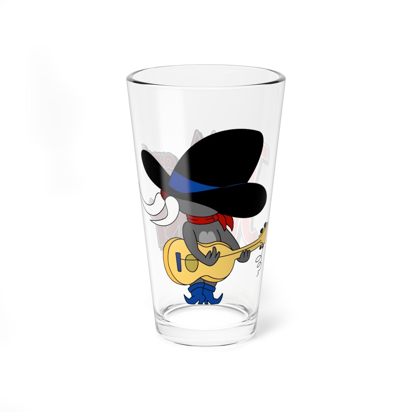 Uncle Pecos Pint Glass, 16oz - Jerry's Cowboy Uncle - Pecos Pest - Tom & Jerry - Hanna-Barbera Cartoon