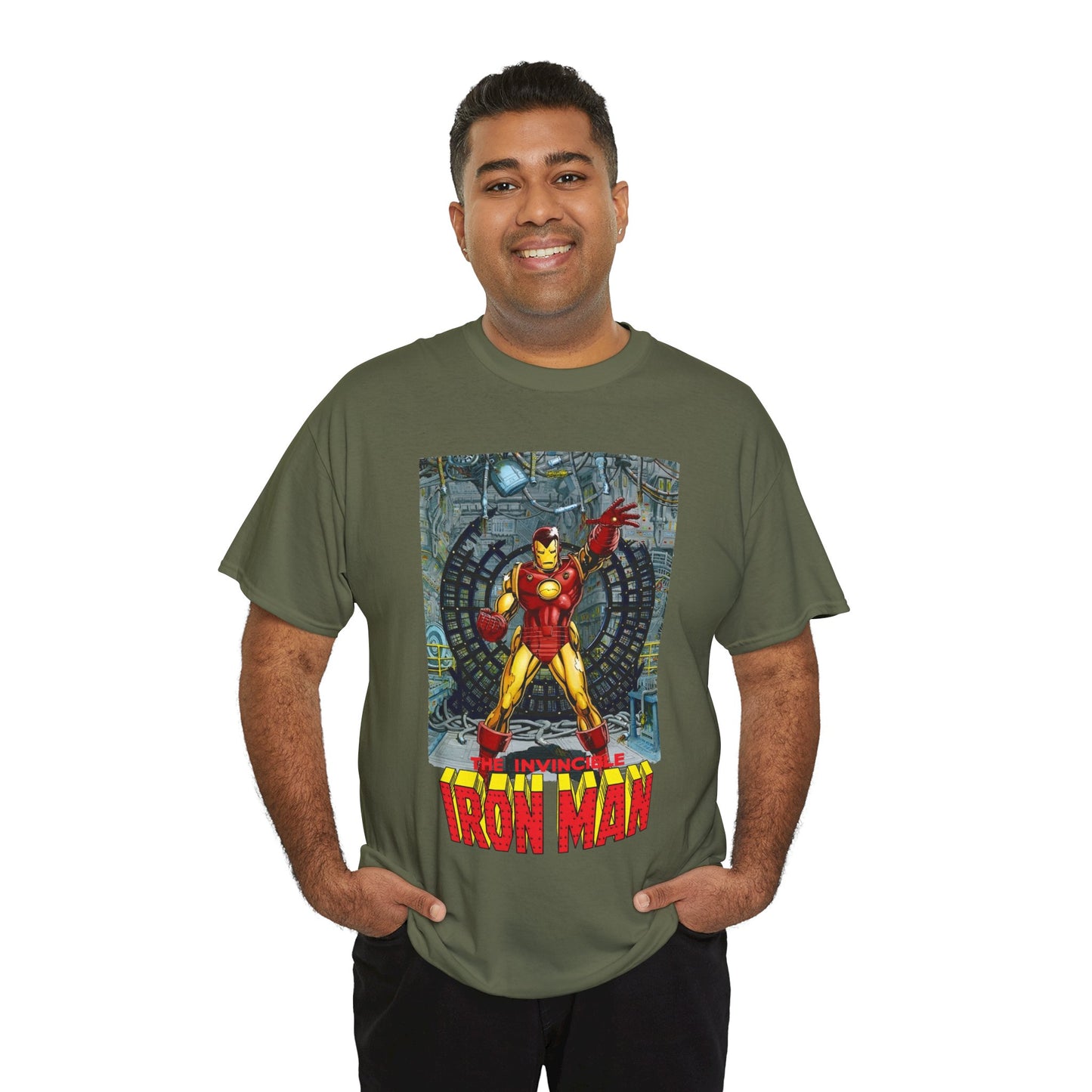 Iron Man T-Shirt - Bob Layton Art - Tony Stark Armor - Avengers Member & Leader - Marvel Comics
