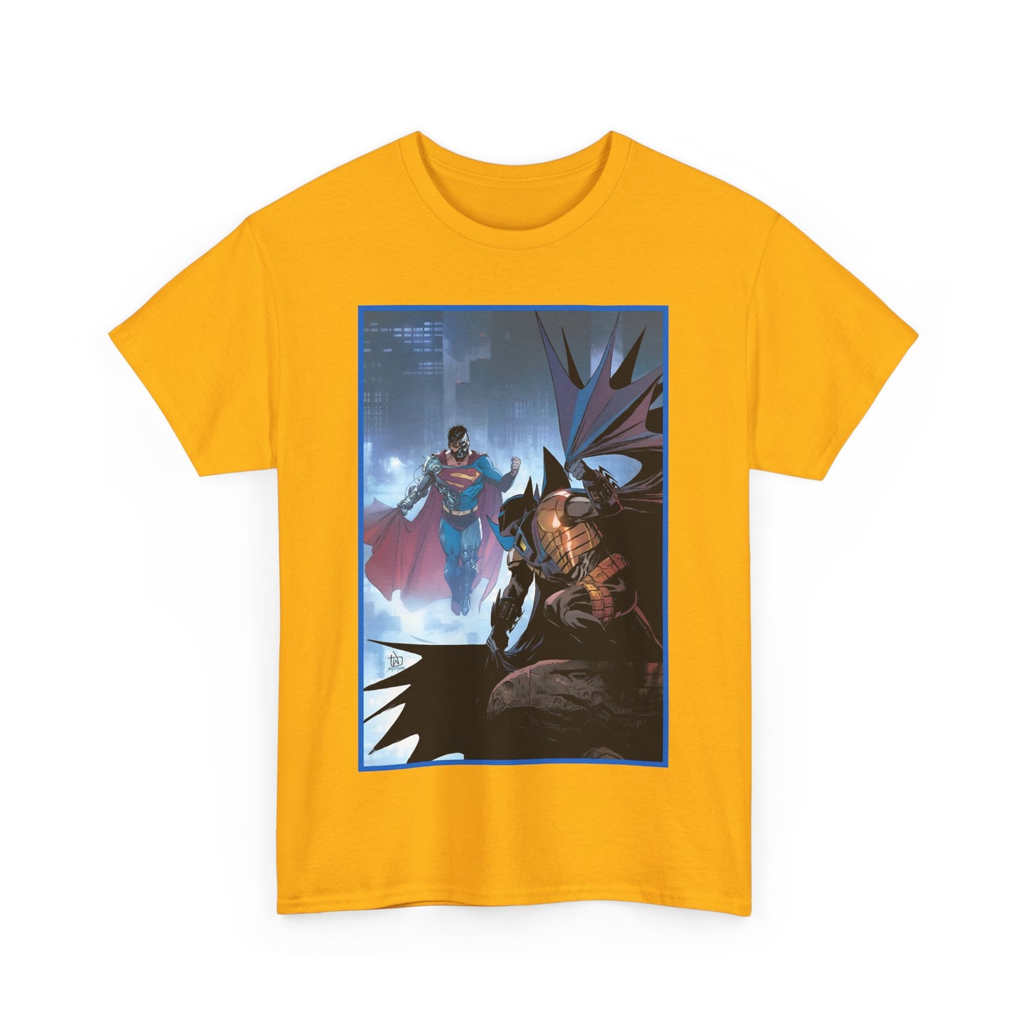 Cyborg Superman Vs Azrael Batman T-Shirt - Lee Weeks Art - Reign of the Superman, Knightfall - World's Finest Variant Cover Art - DC Comics
