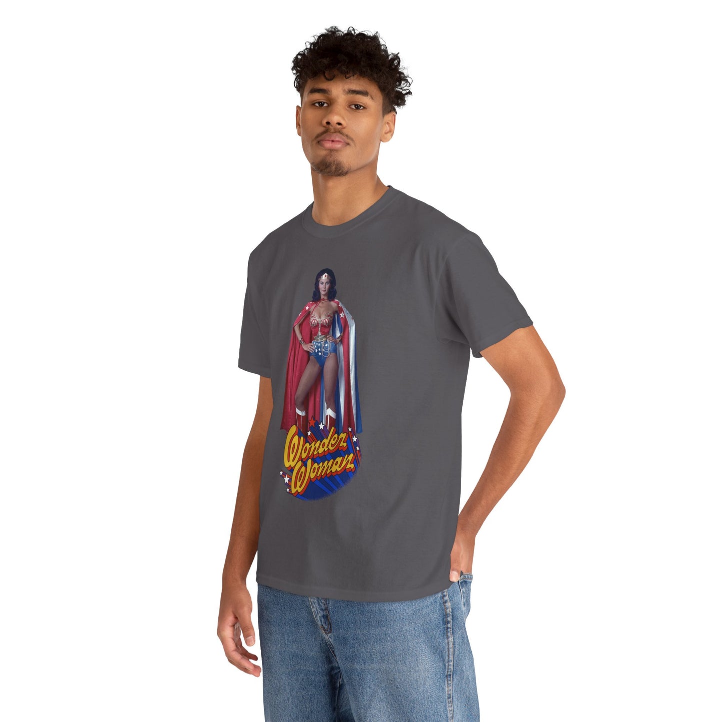 Wonder Woman T-Shirt - Lynda Carter - DC Comics - 1970s CBS TV Show - Amazons from Paradise Island