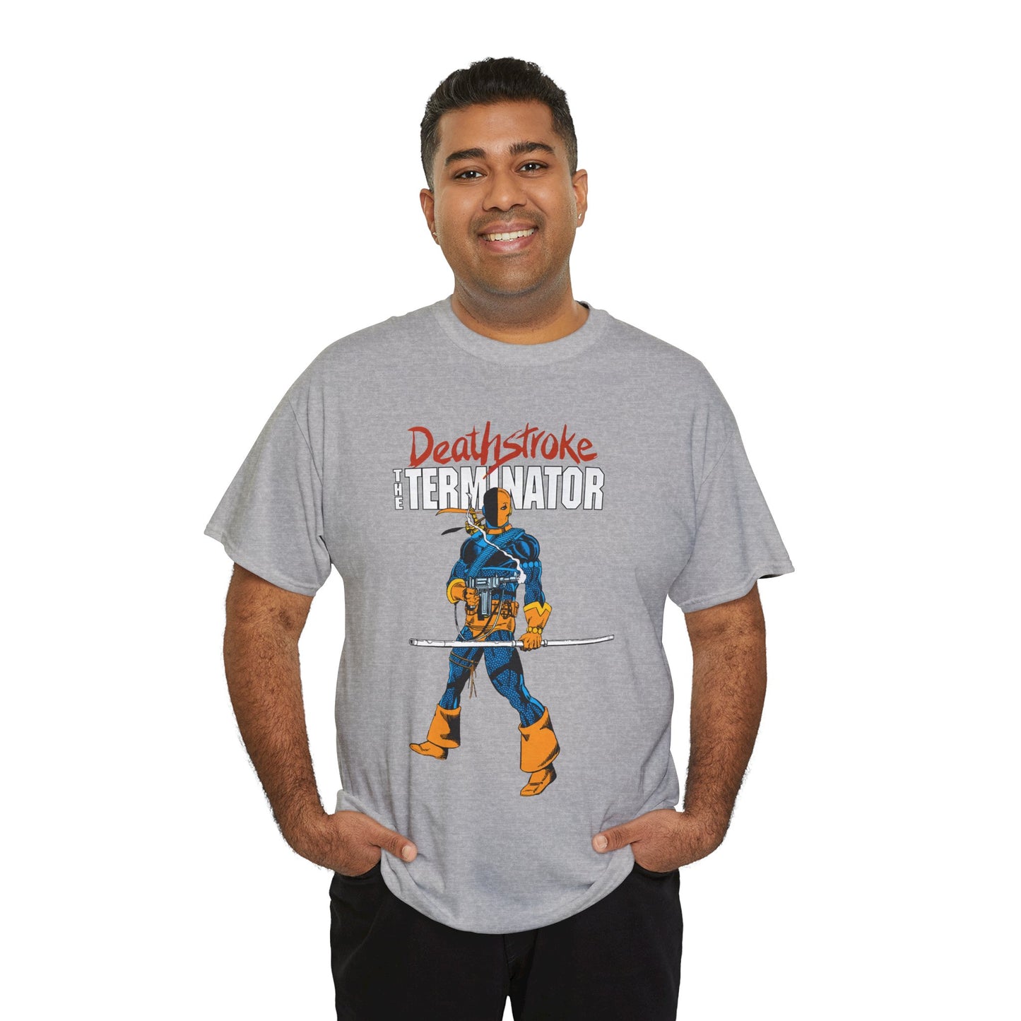 Deathstroke T-Shirt - George Perez Art - New Teen Titans Foe & Mercenary - Slade Wilson, Father of Jericho and Ravager - DC Comics - The Terminator