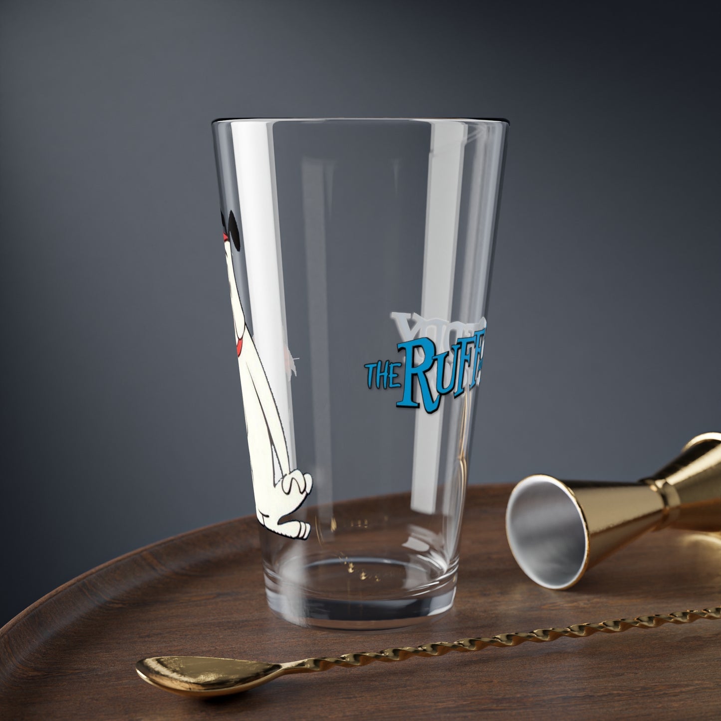 Ruff and Reddy Show Pint Glass, 16oz - Beloved Hanna-Barbera Cartoon 1950s TV - Classic Animation - Early Saturday Morning Cartoon