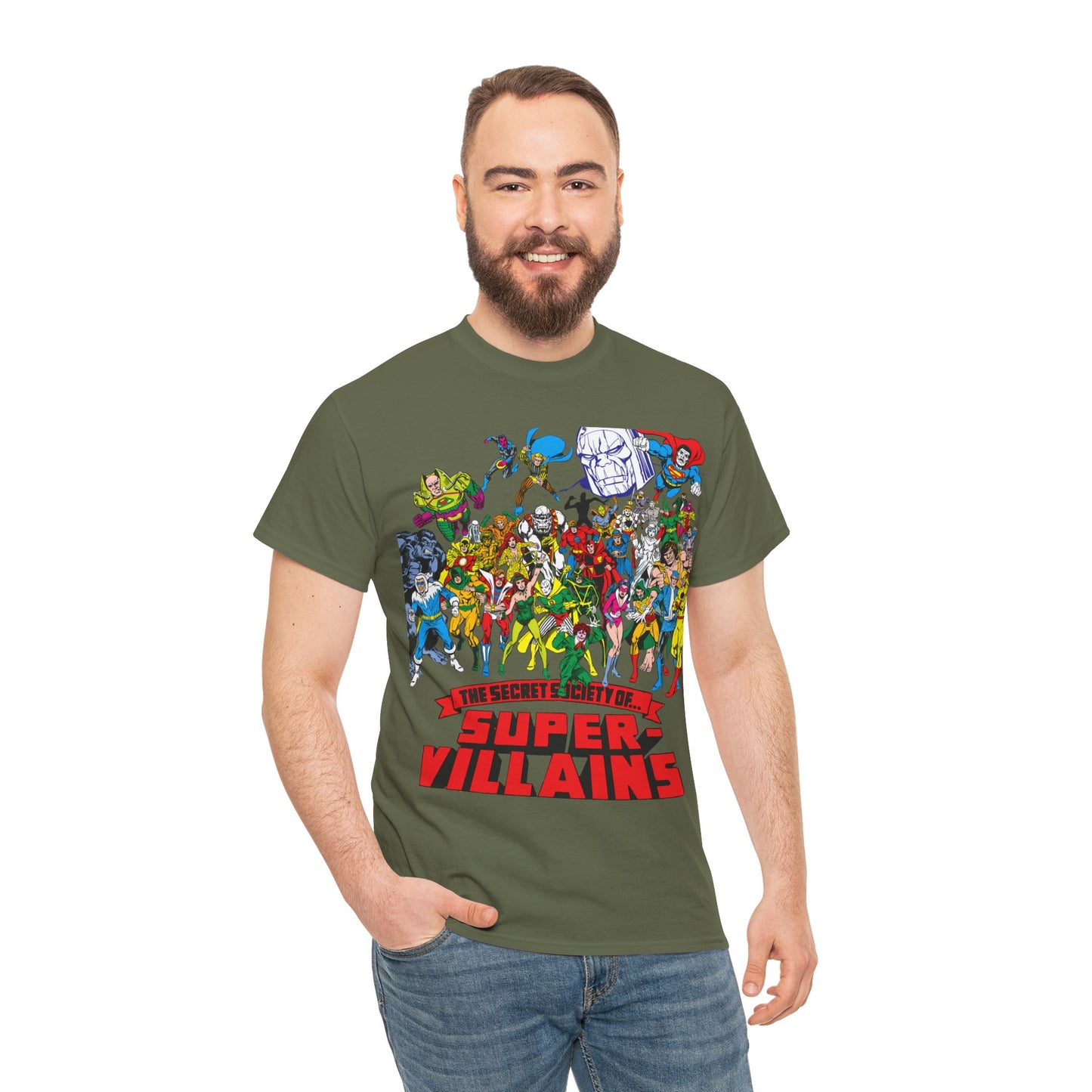 Secret Society of Super-Villains T-Shirt - DC Comics - SSOSV - Luthor, Grodd, Darkseid, Sinestro, Poison Ivy, Mirror Master