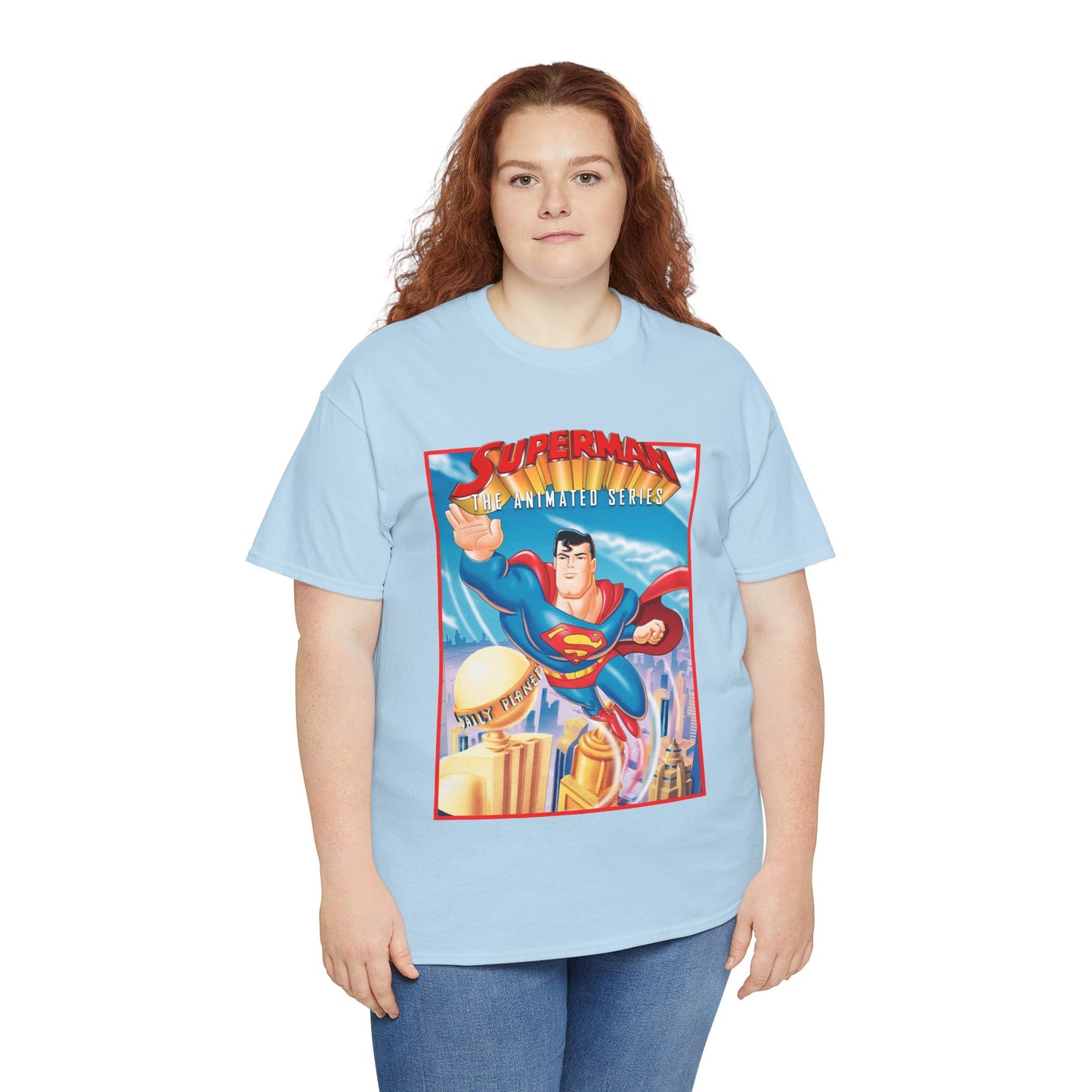 Superman The Animated Series T-Shirt - DC Comics - WB Cartoon 1990s - Metropolis - Man of Steel - Daily Planet