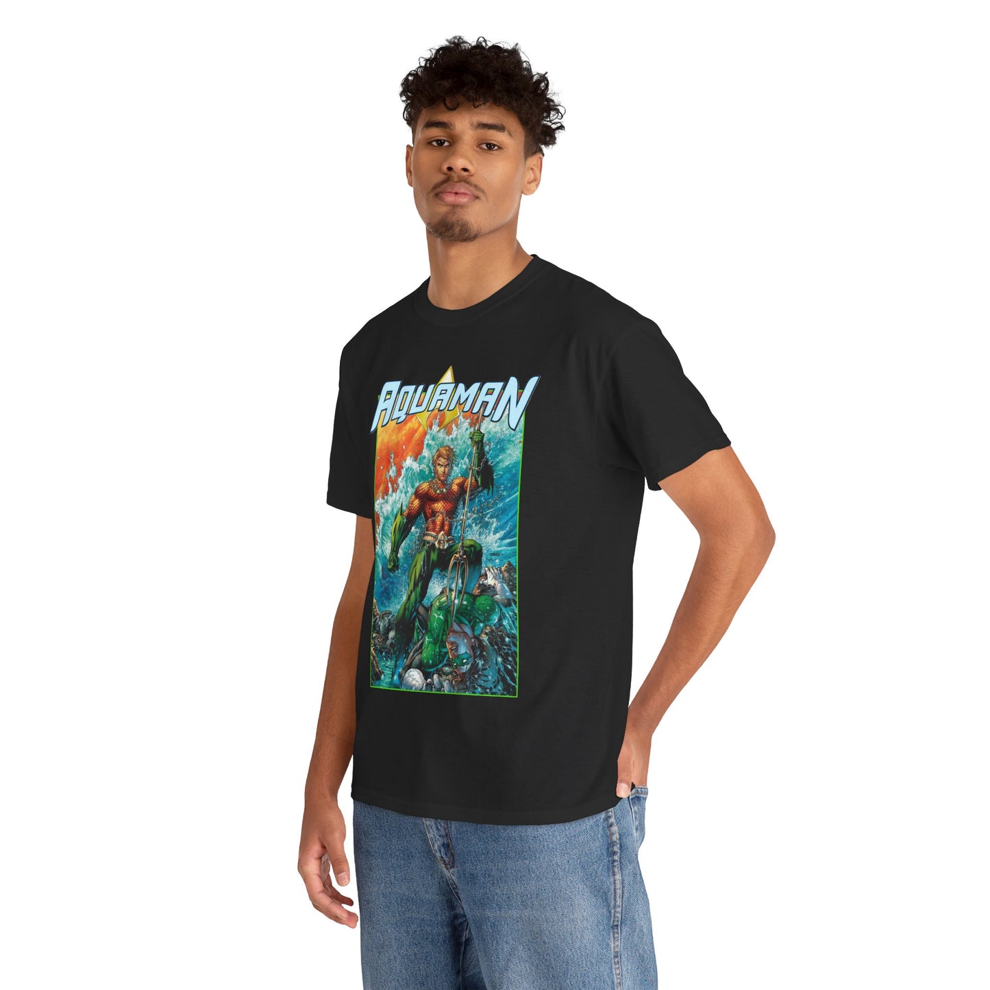 Aquaman T-Shirt - Jim Lee Art - DC New 52 - Arthur Curry, King of Atlantis - DC Comics