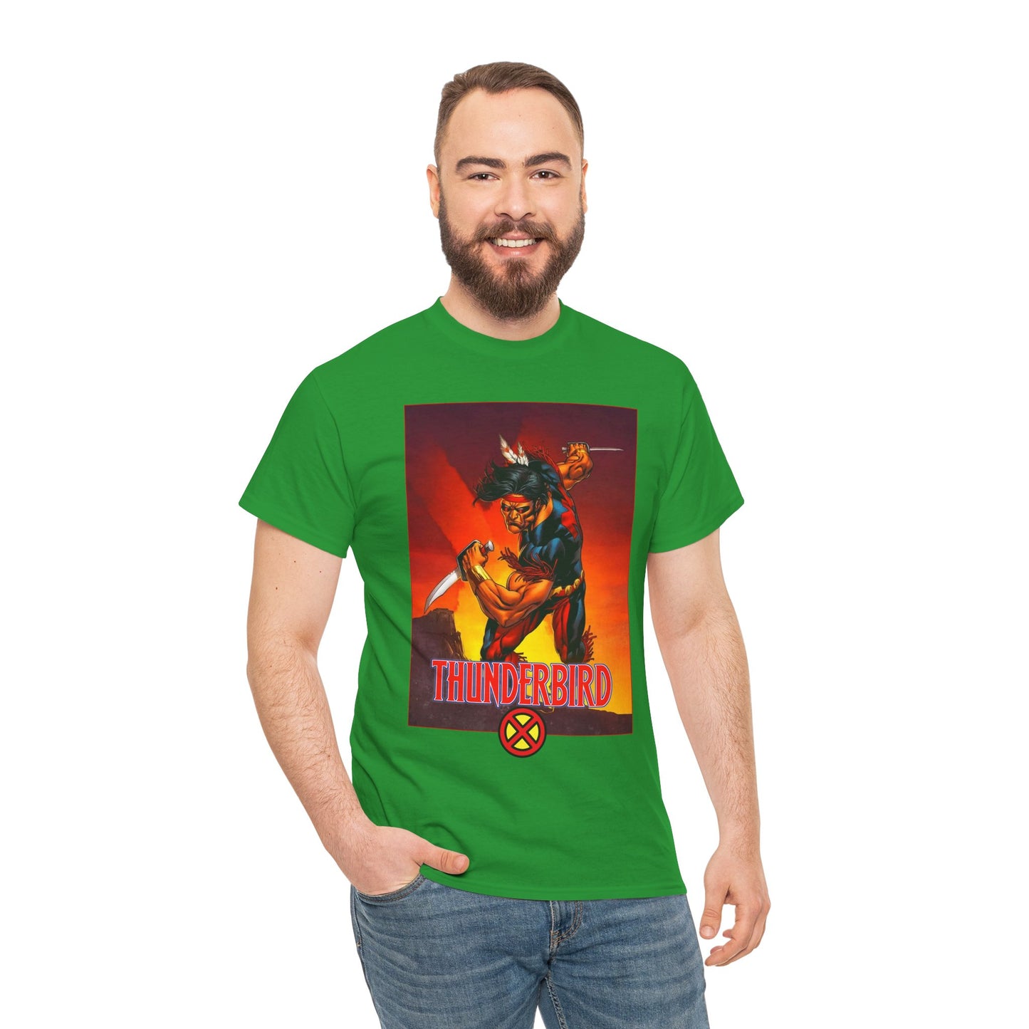 Thunderbird T-Shirt - John Proudstar, Original X-Men Member - Apache Native American - Marvel Comics
