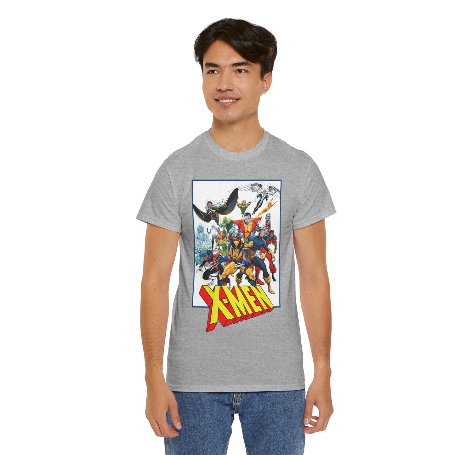 X-Men T-Shirt - Classic Arthur Adams Art - Marvel Comics - Wolverine, Colossus, Storm, Cyclops, Nightcrawler, Iceman