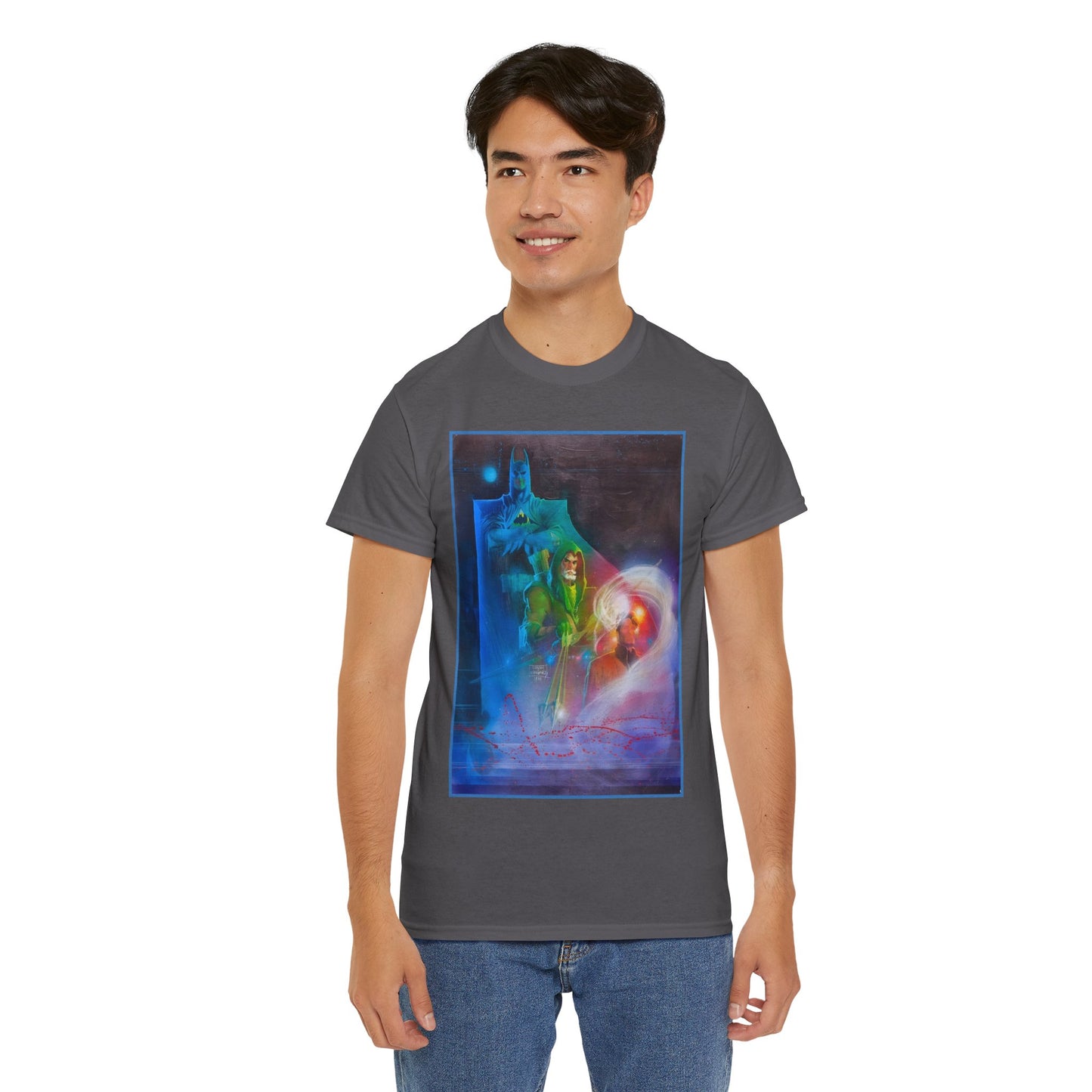 Batman, Green Arrow, Question T-Shirt - Denys Cowan & Bill Sienkiewicz Art - DC Comics - Gotham City