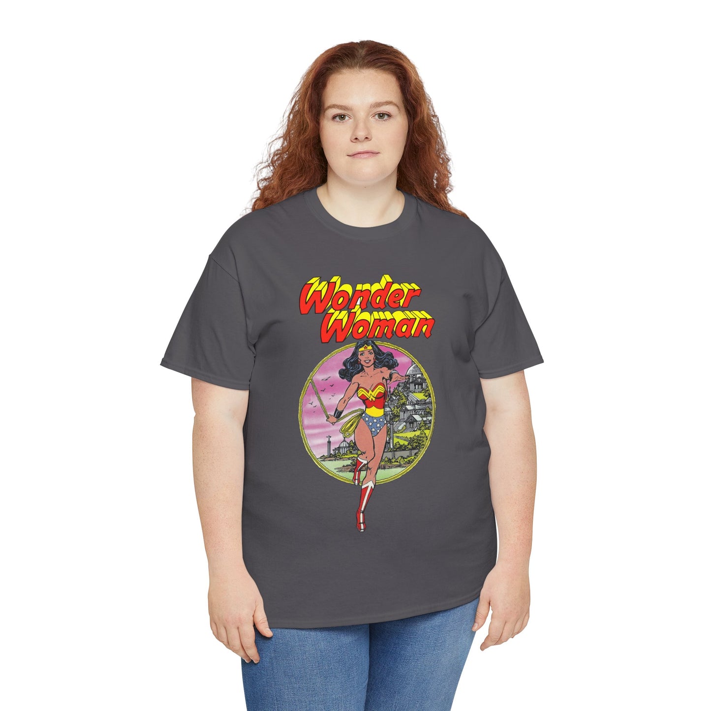 Wonder Woman T-Shirt - George Perez Art - Justice League 1980s Postcard Set - JLA Member - Diana from Themyscira - DC Comics