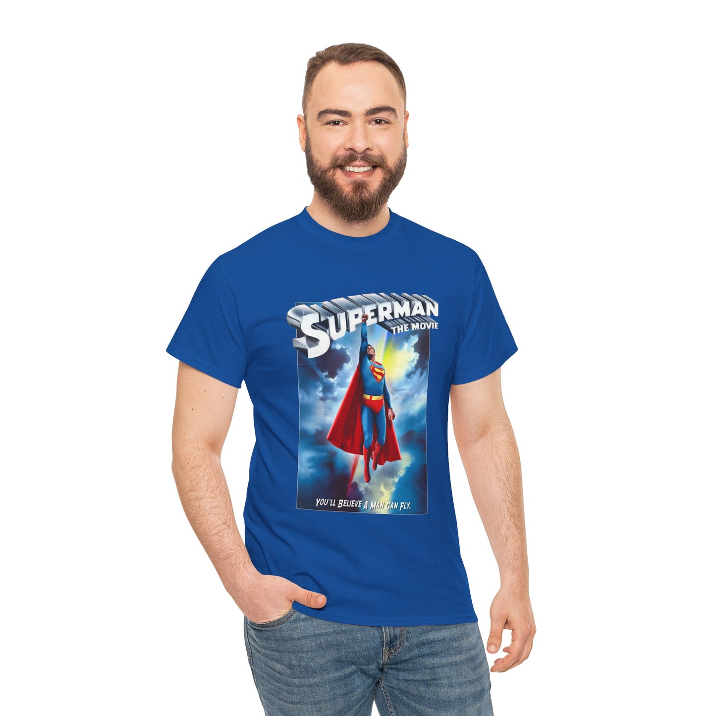 Superman The Movie T-Shirt - DC Comics - Man of Steel - Christopher Reeve 1978