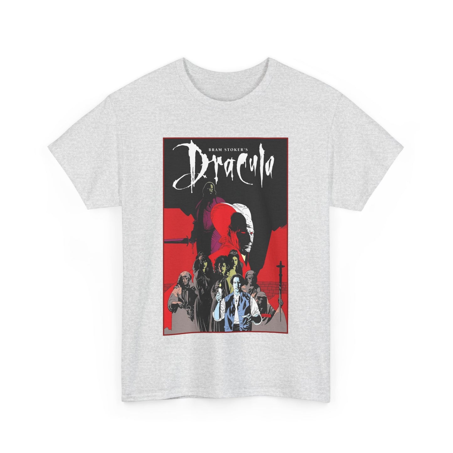 Bram Stoker's Dracula T-Shirt - Mike Mignola Art - Francis Ford Coppola Movie - Mina Murray, Jonathan Harker