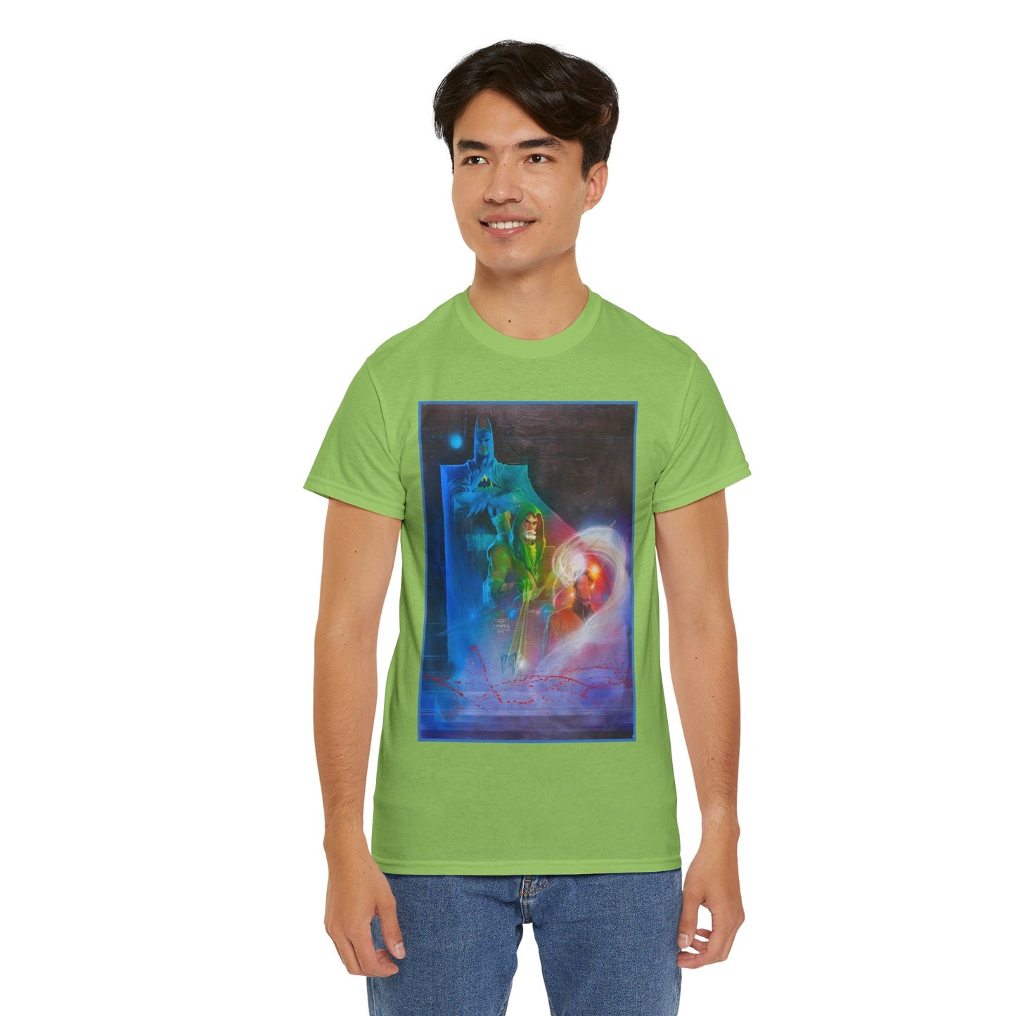 Batman, Green Arrow, Question T-Shirt - Denys Cowan & Bill Sienkiewicz Art - DC Comics - Gotham City