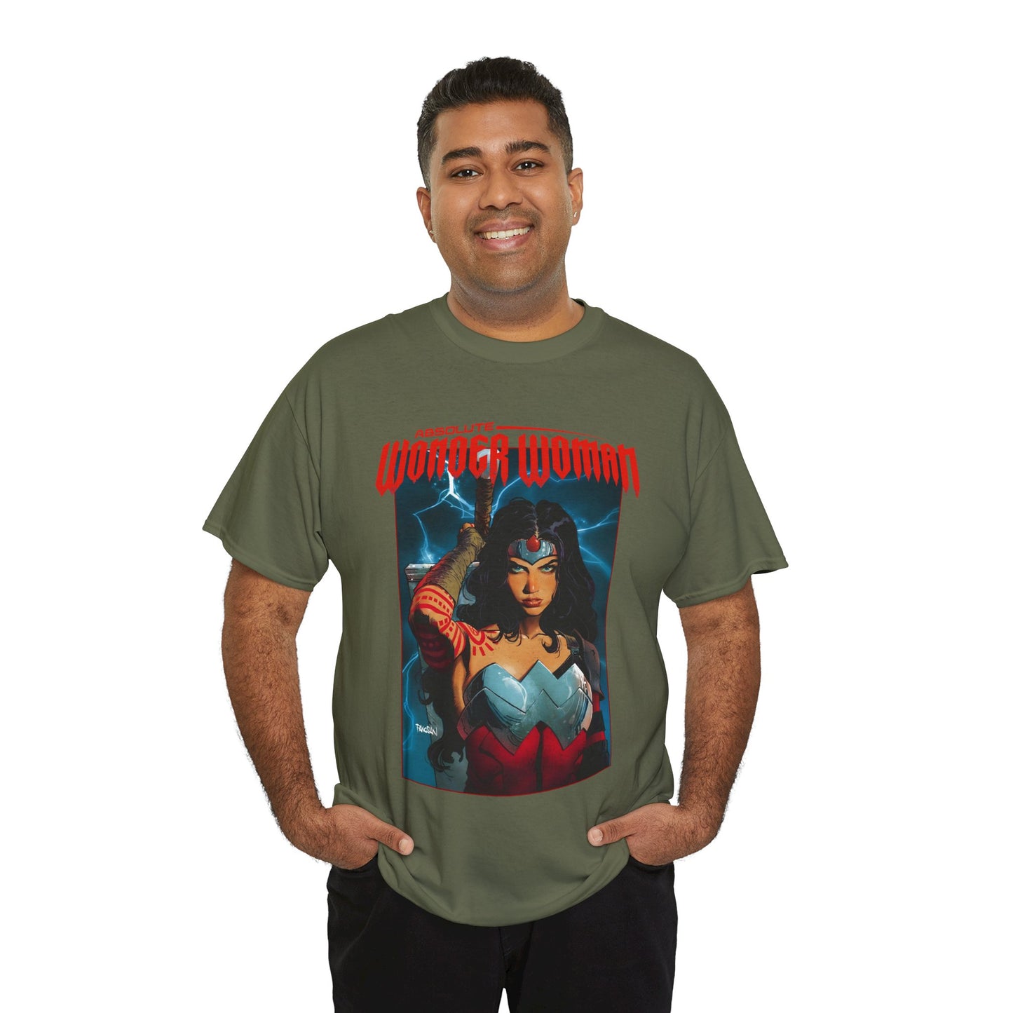 Absolute Wonder Woman T-Shirt - Dan Panosian Art - DC Comics All-In Variant Cover - Raised in Hell by Circe
