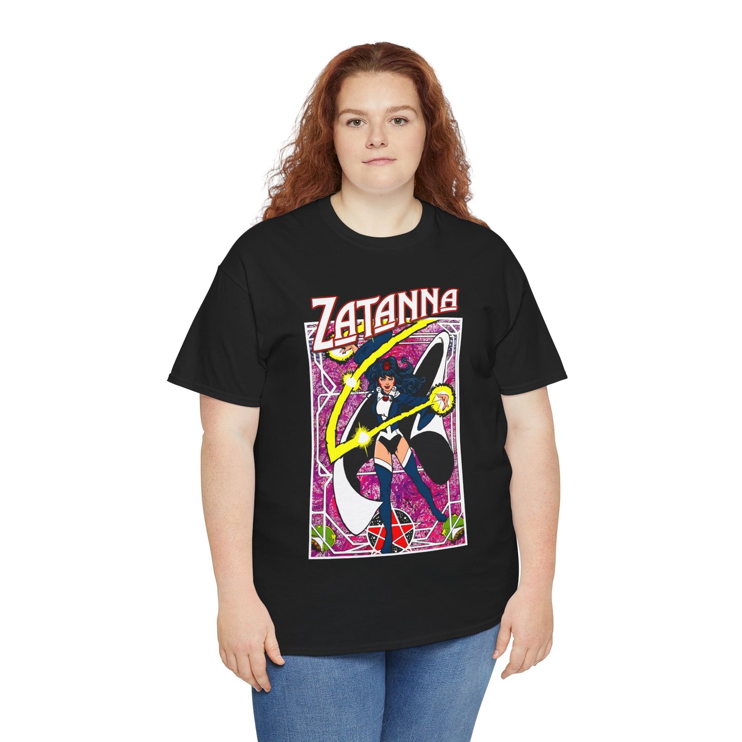 Zatanna T-Shirt - George Perez Postcard Art - Justice League Magic Member - JLA Satellite Era - DC Comics