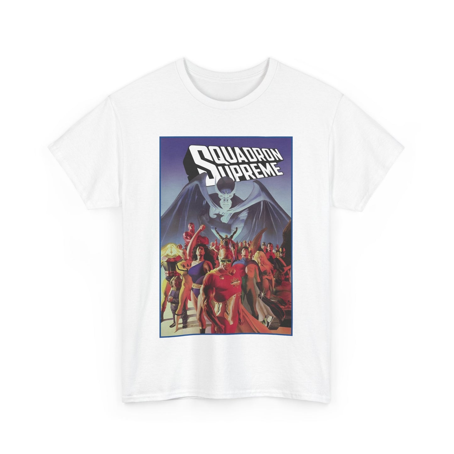 Squadron Supreme T-Shirt - Alex Ross Art - Hyperion, Nighthawk, Power Princess, Doctor Spectrum, Whizzer - Justice League Pastiches - Marvel Comics