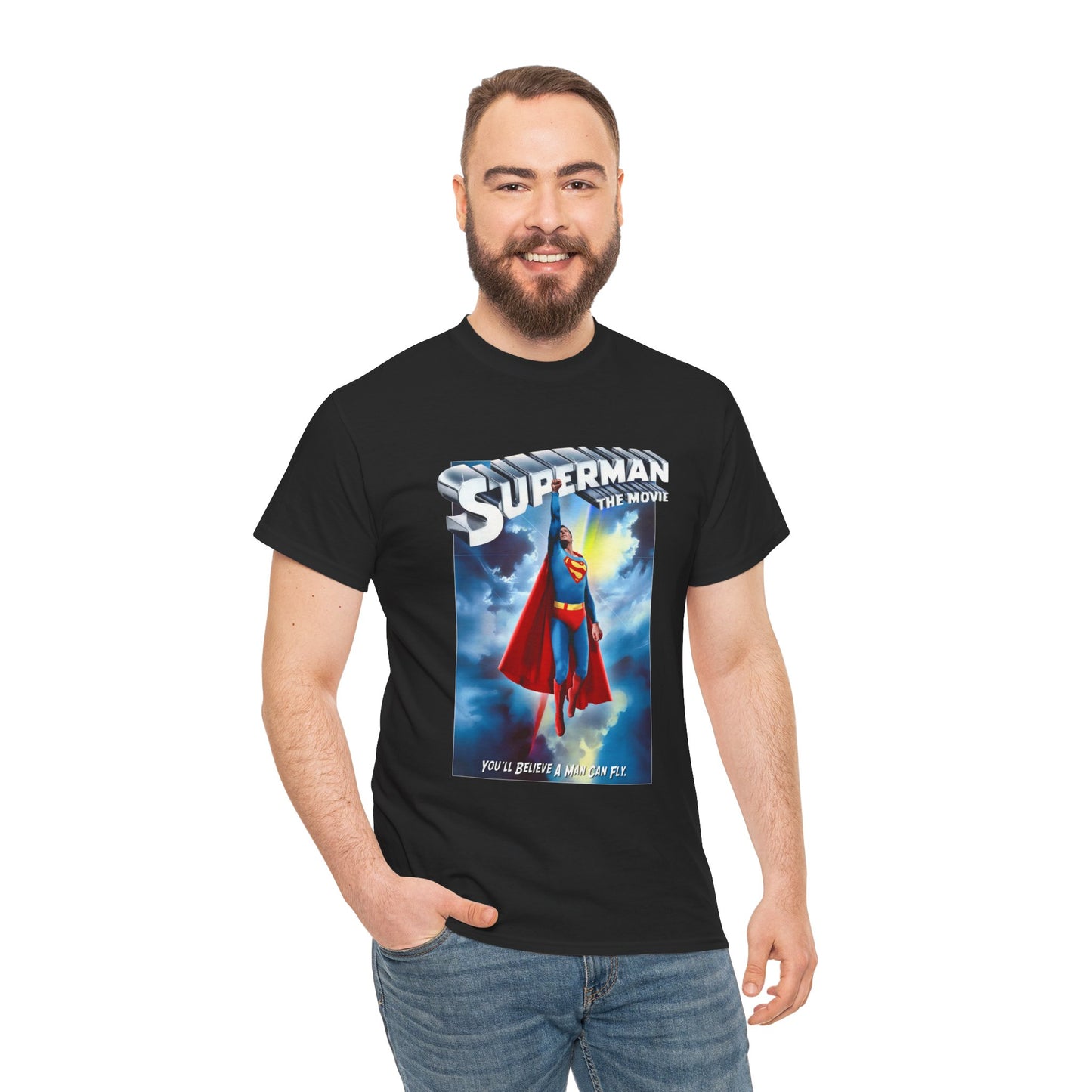 Superman The Movie T-Shirt - DC Comics - Man of Steel - Christopher Reeve 1978