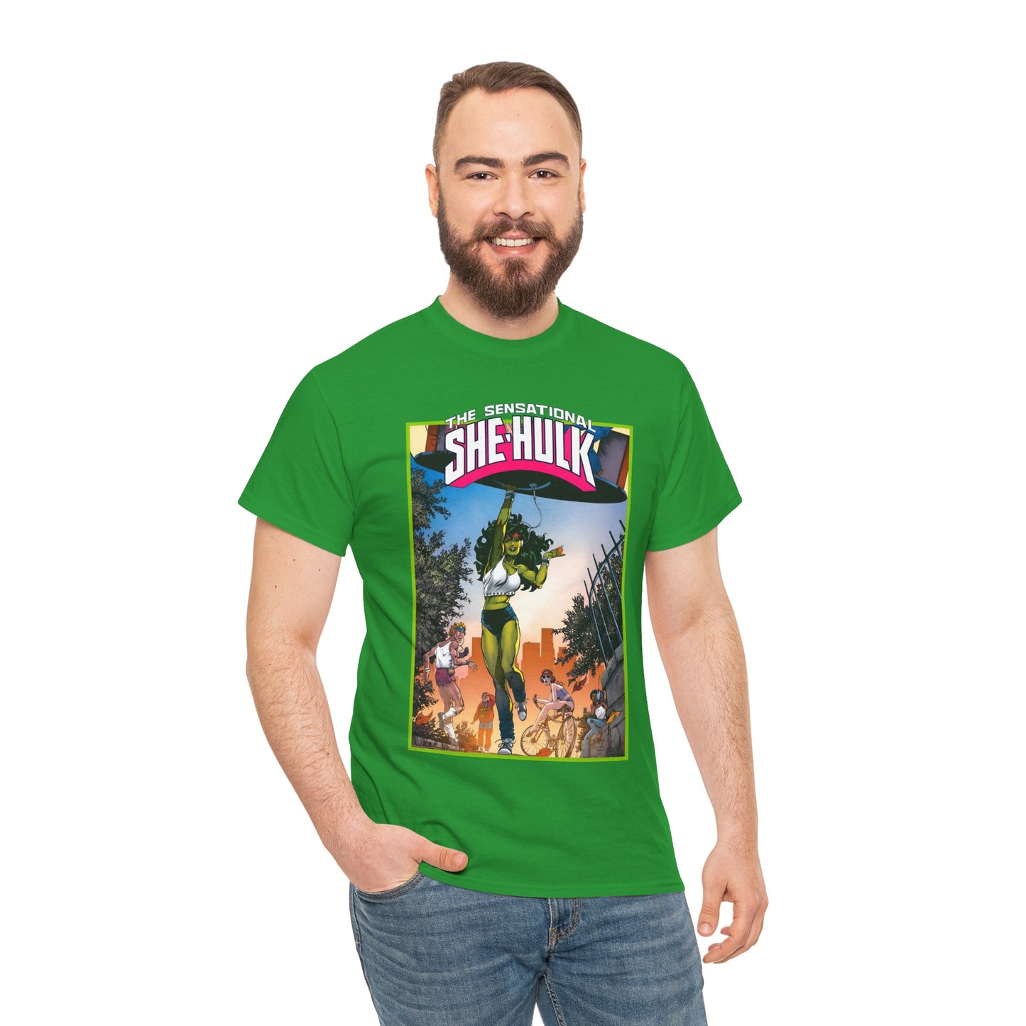 Sensational She-Hulk T-Shirt -John Byrne Poster Art - Jennifer Walters, Hulk's Cousin - Marvel Comics