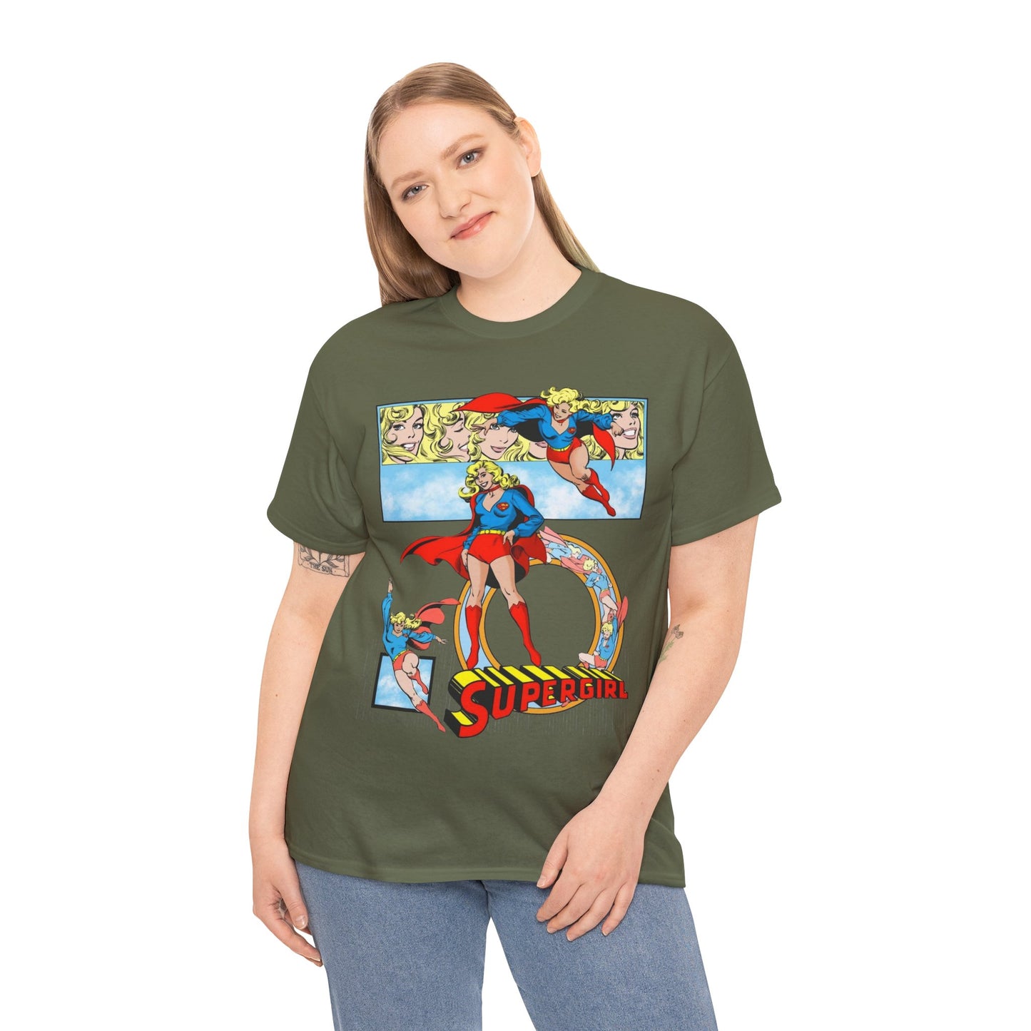 Supergirl T-Shirt - Krypton, Superman, Kara, Kandor - DC Comics - 1980s Art - Style Guide - Superman's Cousin