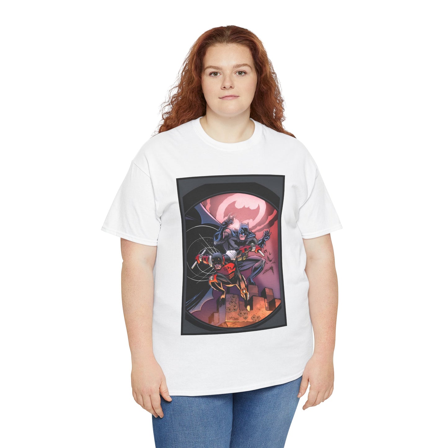 Batman & Daredevil T-Shirt - Scott McDaniel Art - DC Comics & Marvel Comics