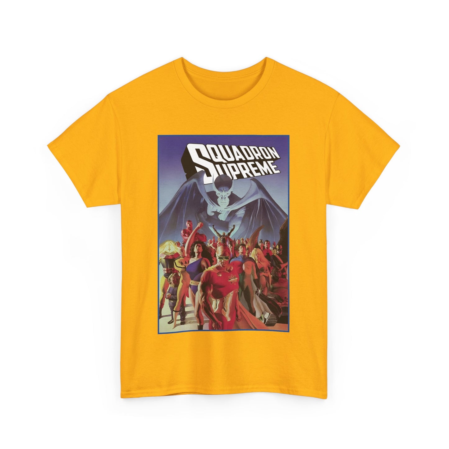 Squadron Supreme T-Shirt - Alex Ross Art - Hyperion, Nighthawk, Power Princess, Doctor Spectrum, Whizzer - Justice League Pastiches - Marvel Comics
