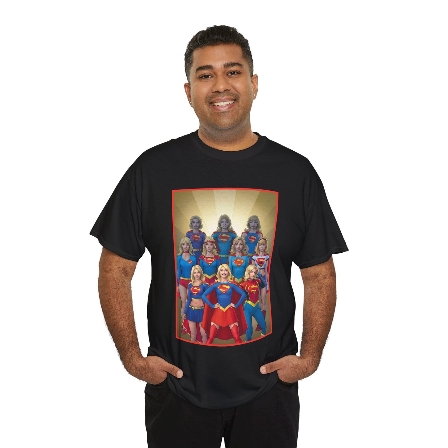 Supergirl Through the Ages T-Shirt - Nicola Scott Art - Kara from Kandor, Superman's Cousin, Linda Danvers - Survivor from Krypton - DC Comics