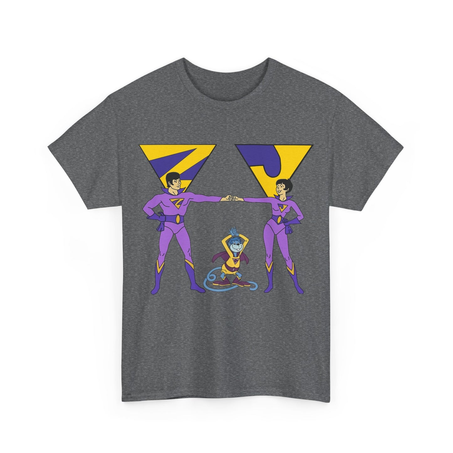 Wonder Twins T-Shirt - Super Friends - Zan & Jayna - Hanna-Barbera Cartoon - DC Comics