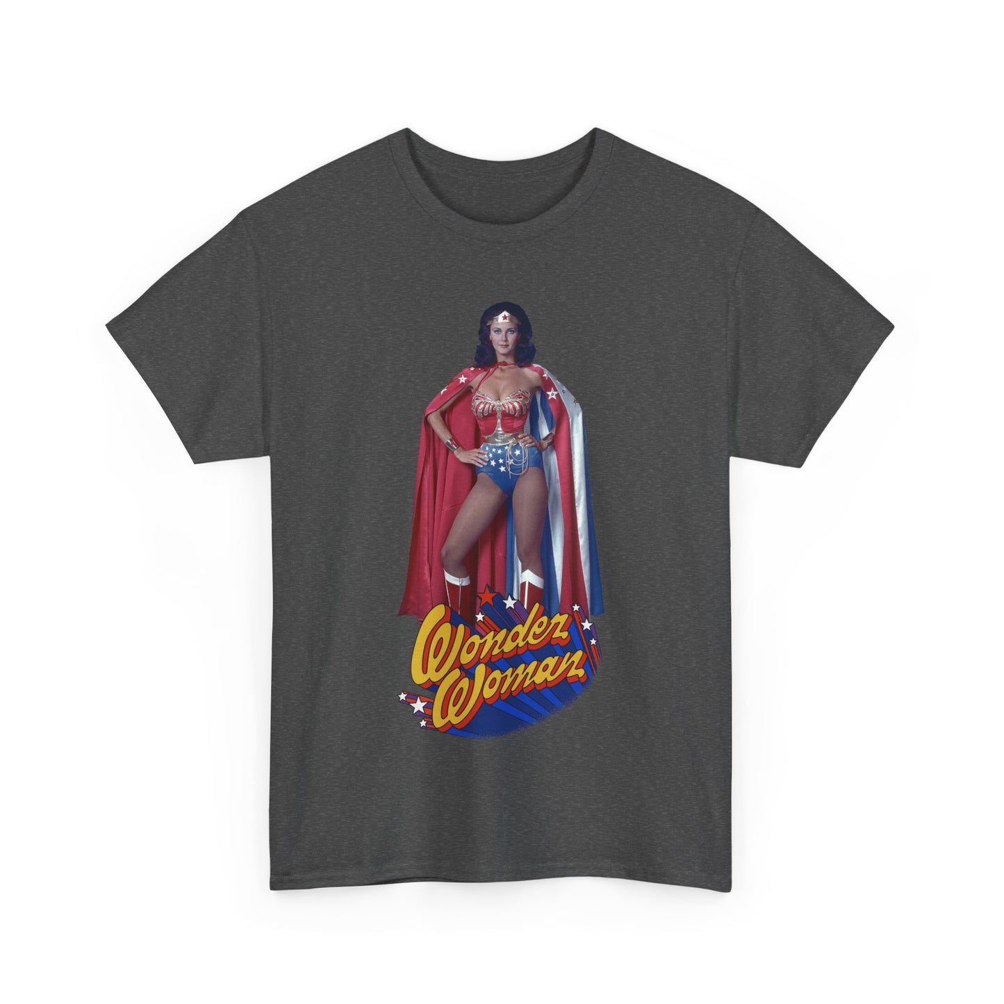 Wonder Woman T-Shirt - Lynda Carter - DC Comics - 1970s CBS TV Show - Amazons from Paradise Island