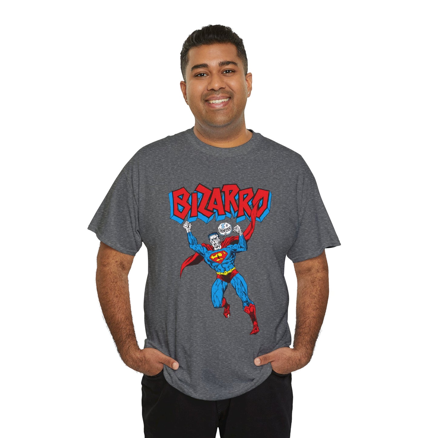 Bizarro T-Shirt - Superman Villain - DC Comics - Bizarro World - Who's Who Art - Silver Age Favourite