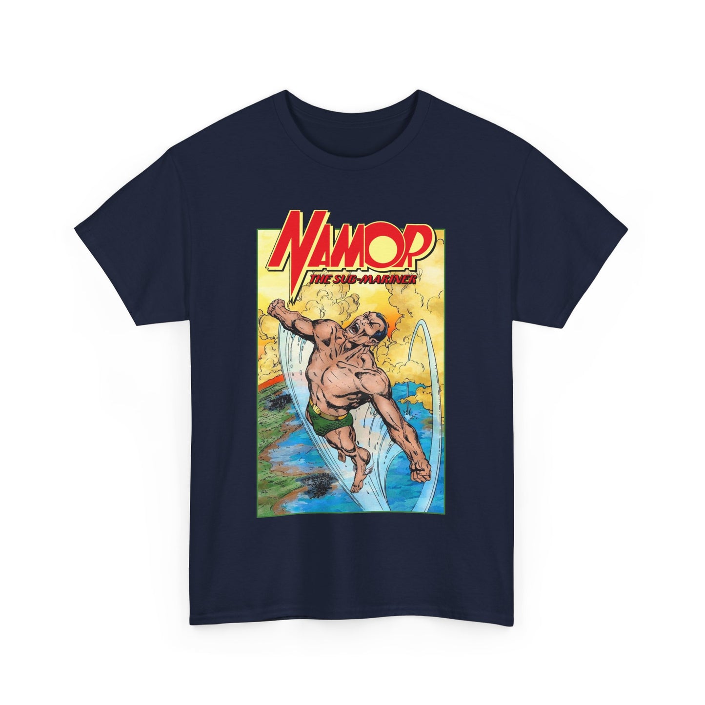 Namor T-Shirt - John Byrne Art - The Sub-Mariner - Marvel Comics 1980s Series - King of Atlantis