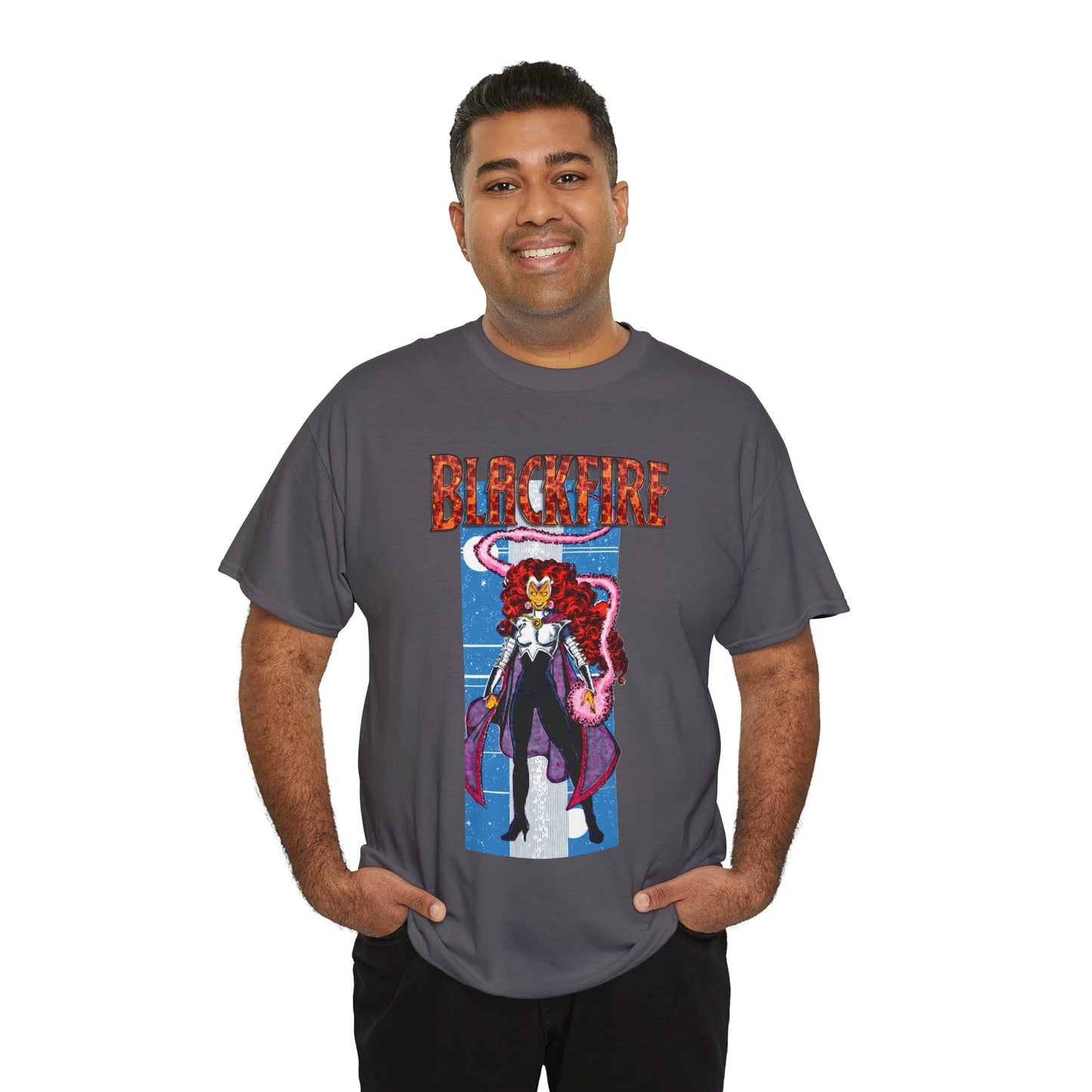 Blackfire T-Shirt - George Perez Art - New Teen Titans Enemy, Starfire's Evil Sister - From Tamaran - DC Comics