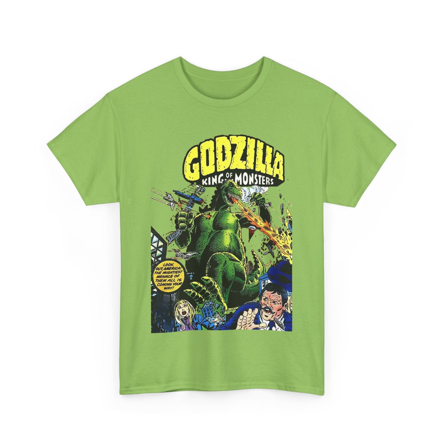 Godzilla T-Shirt - King of the Monsters - 1970s Comic Series - Marvel Comics - Bronze Age Monster Comic