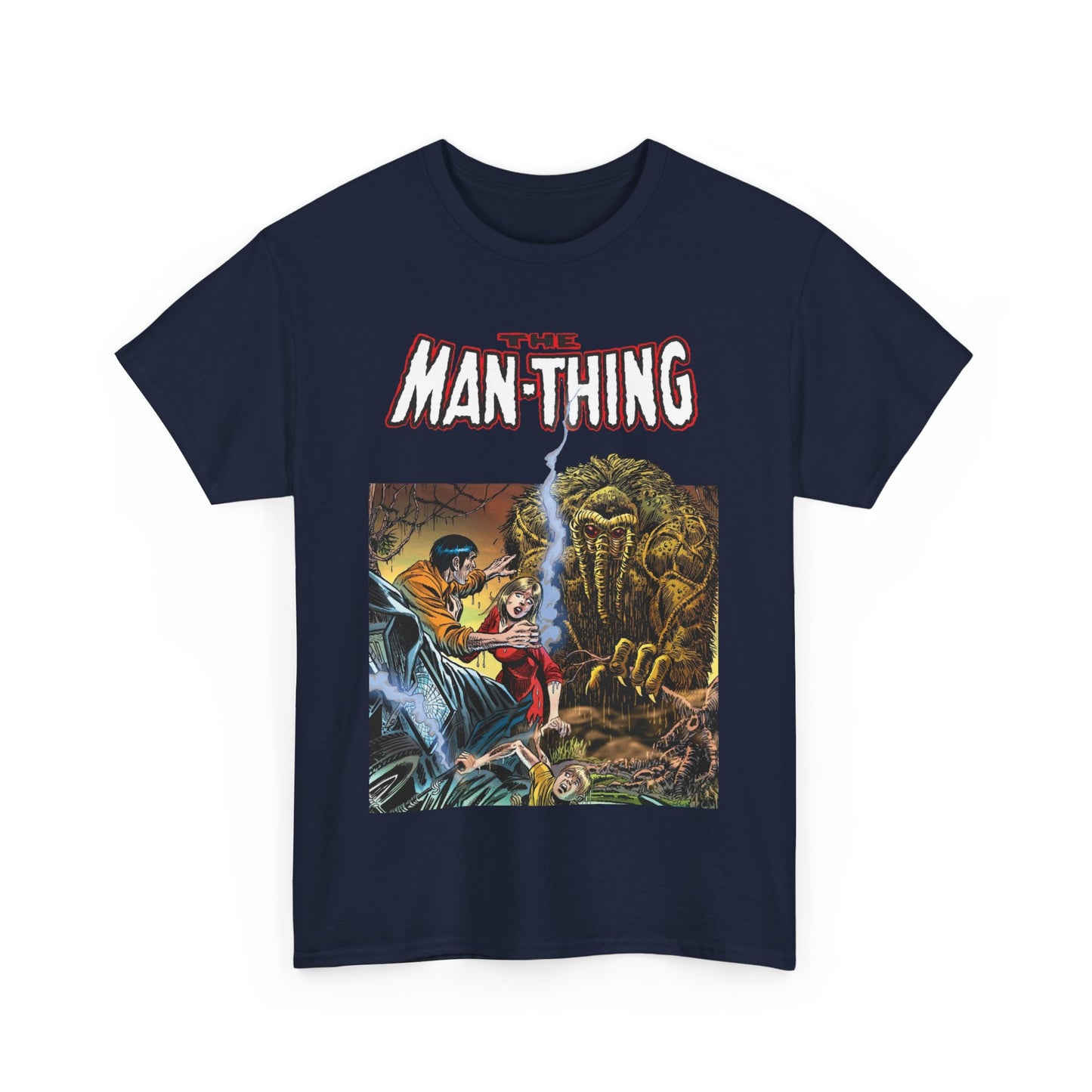Man-Thing T-Shirt - Adventure into Fear #18 Cover Art - Marvel Comics - Whatever Knows Fear Burns At The Touch - Swamp Monster