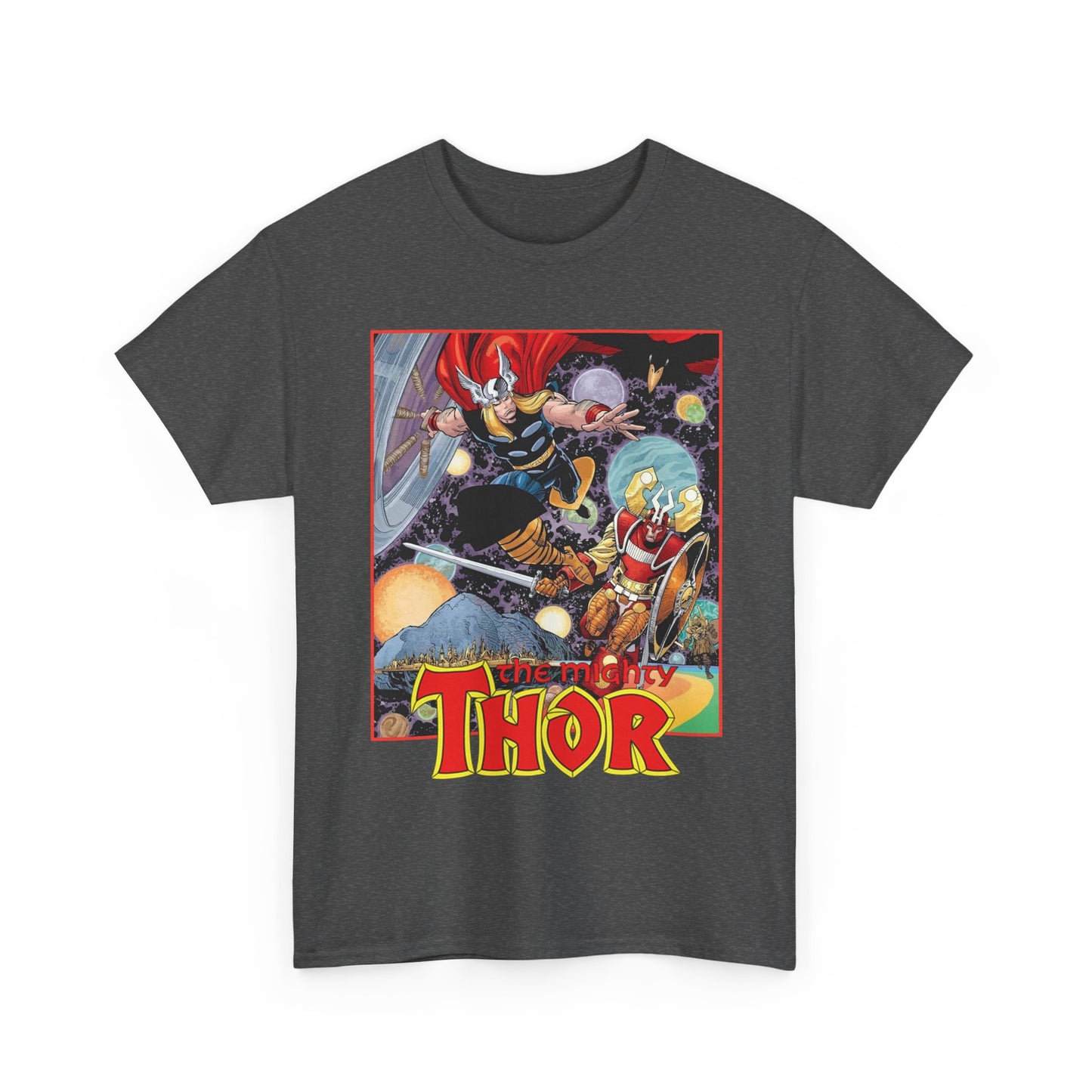 Mighty Thor T-Shirt - Walt Simonson Art - Odin, Asgard - 1980s Series - Marvel Comics