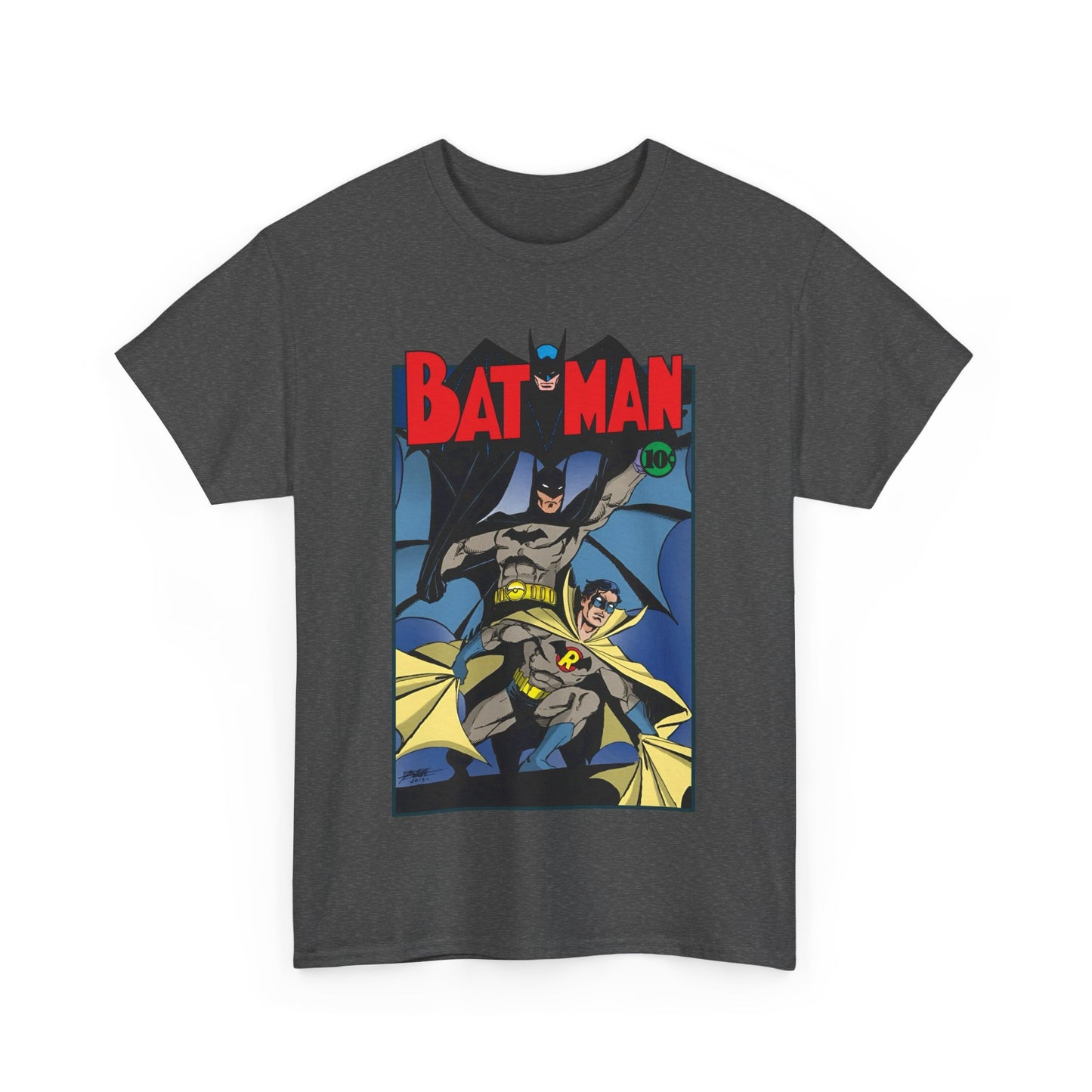 Batman & Robin T-Shirt - George Perez Art - Earth 2 - DC Comics - Golden Age JSA - Bruce Wayne & Dick Grayson