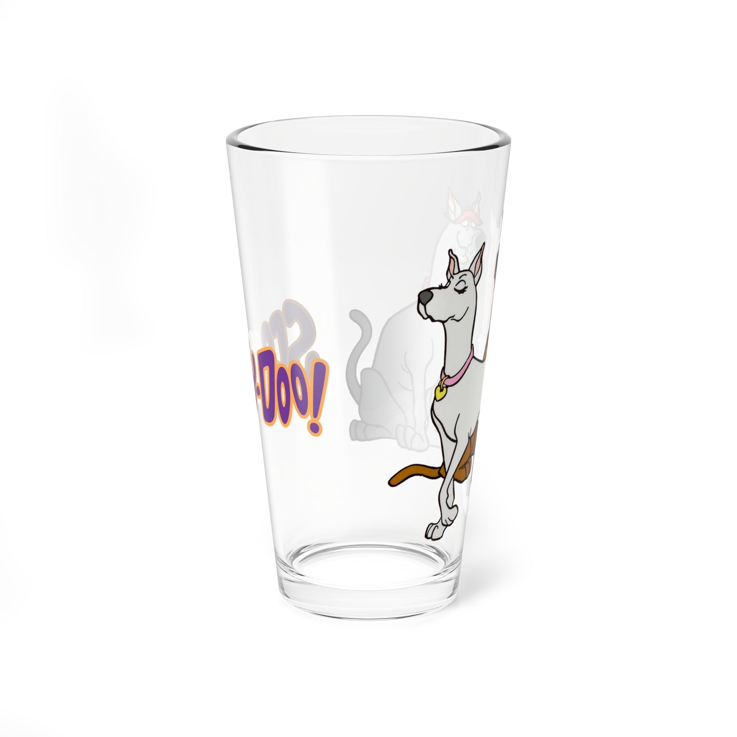Scooby Doo, Dee & Dum Pint Glass, 16oz - Hanna-Barbera Cartoon Characters - Mystery Inc - Beloved Scooby-Doo Family Members - 1970s & 1980s Classic TV Animation