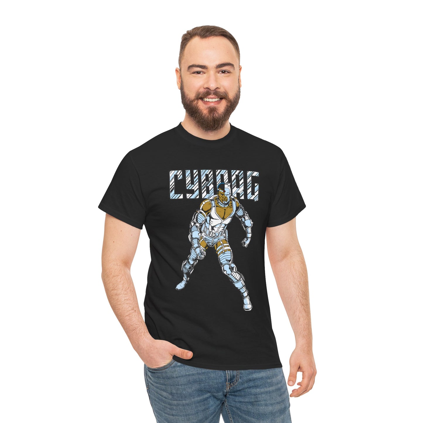 Cyborg T-Shirt - George Perez Art - New Teen Titans, Justice League - Victor Stone - DC Comics