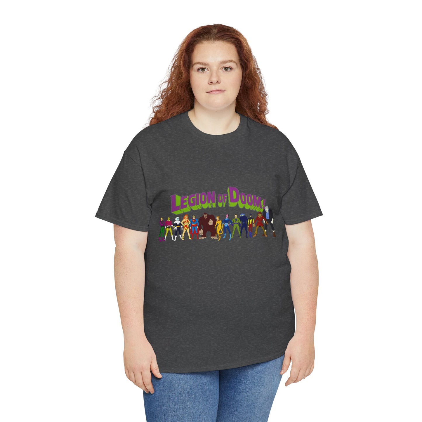 Legion of Doom T-Shirt - Super Friends Villains - Lex Luthor, Giganta, Scarecrow, Grodd, Brainiac, Riddler, Sinestro, Cheetah - Hanna-Barbera Cartoon - Challenge of the Super Friends