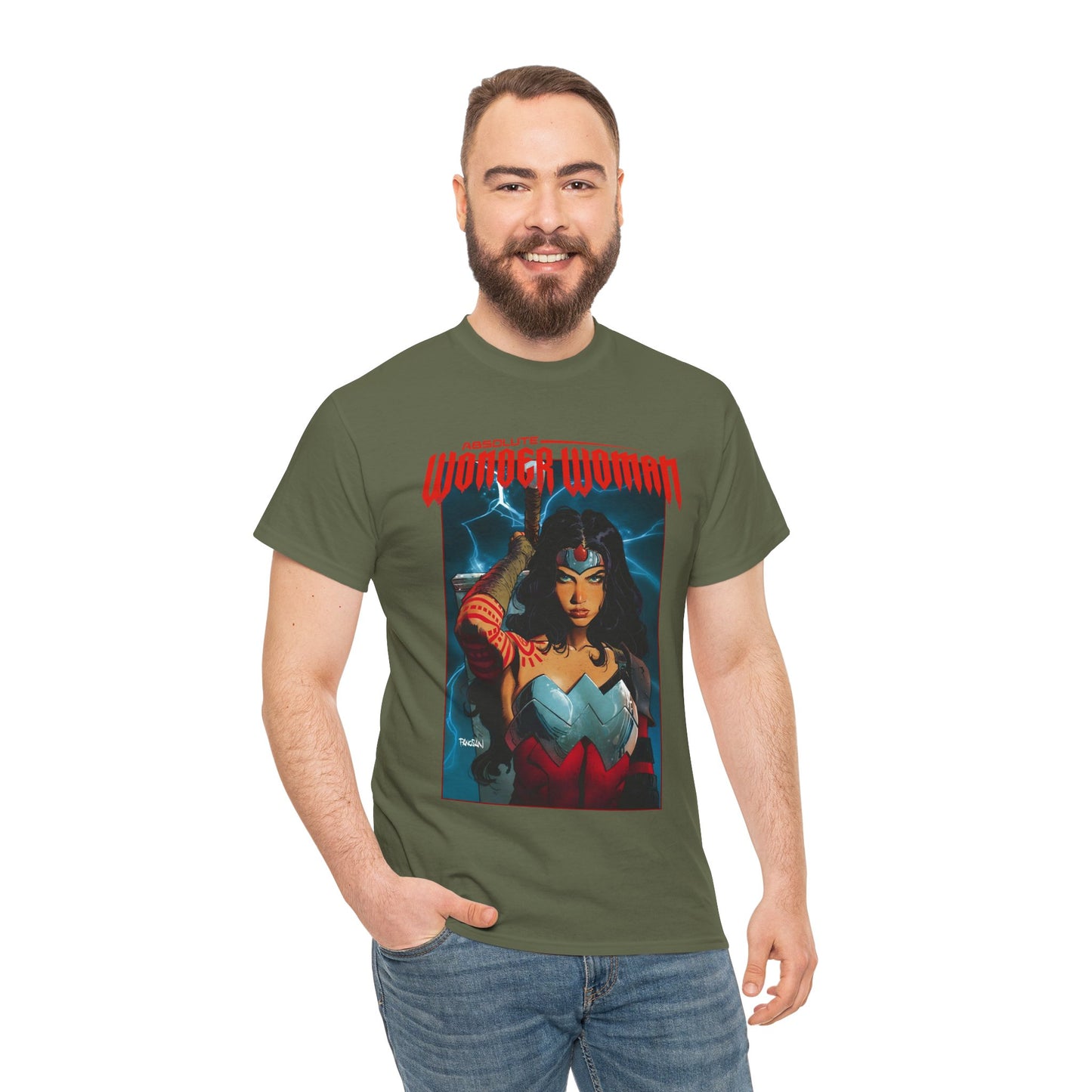 Absolute Wonder Woman T-Shirt - Dan Panosian Art - DC Comics All-In Variant Cover - Raised in Hell by Circe