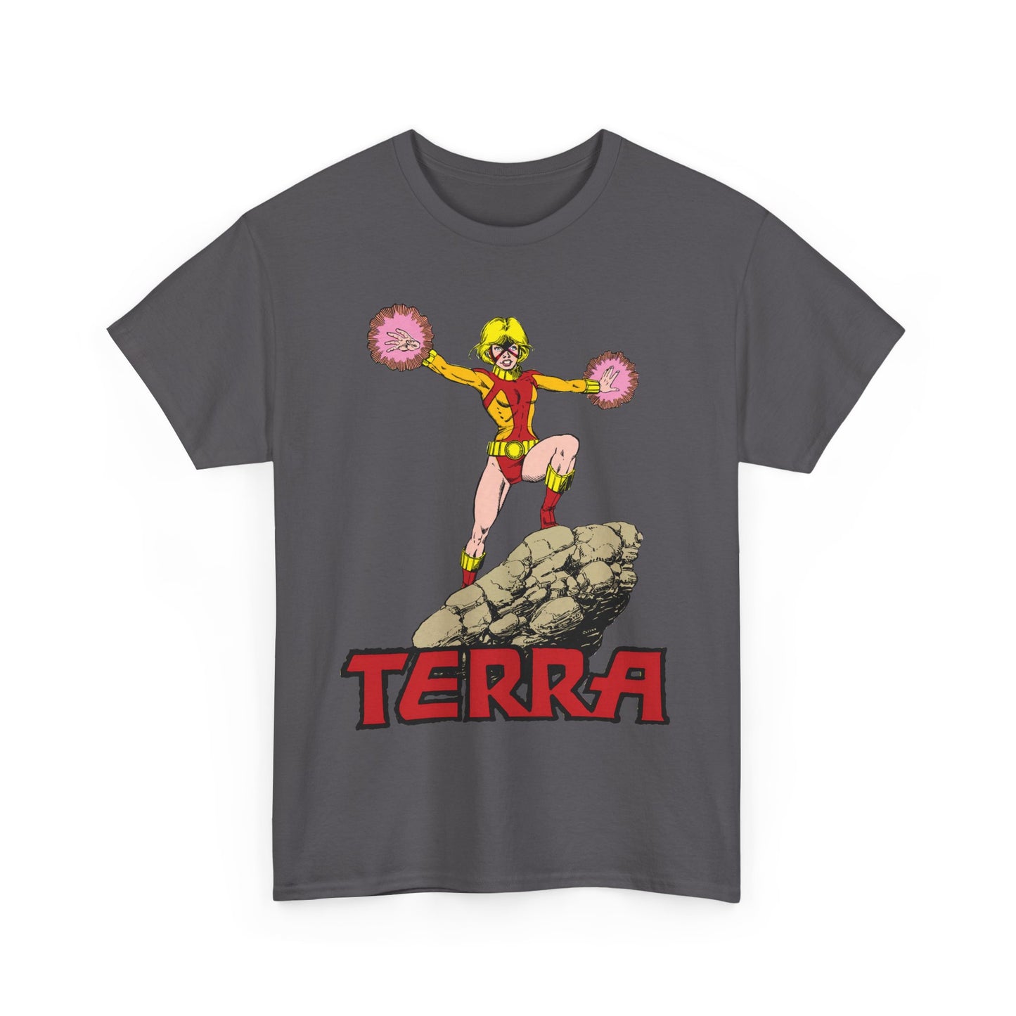 Terra T-Shirt - George Perez Art - - New Teen Titans & Traitor - Judas Contract - Tara Markov, Sister to Geo-Force - Deathstroke Ally - DC Comics