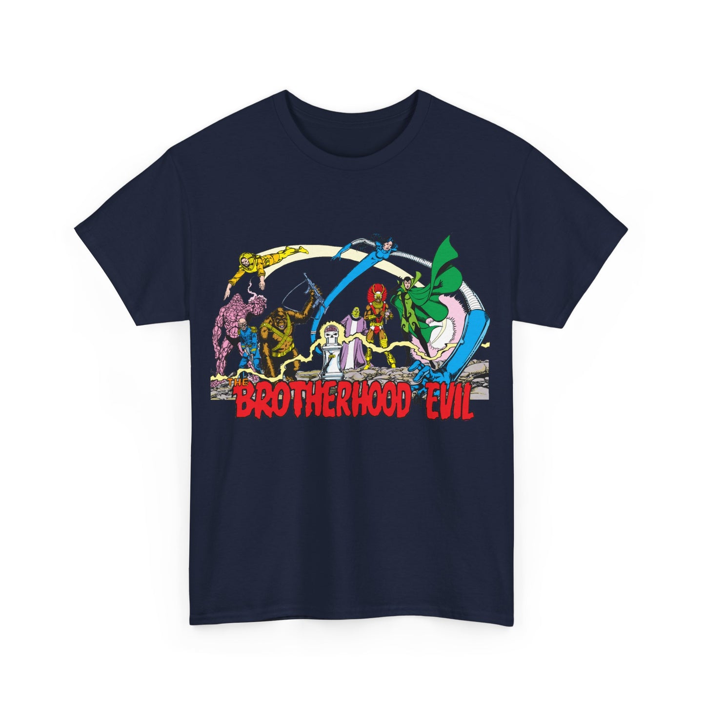Brotherhood of Evil T-Shirt - George Perez Art - New Teen Titans, Doom Patrol - DC Comics - Madame Rouge, Phobia