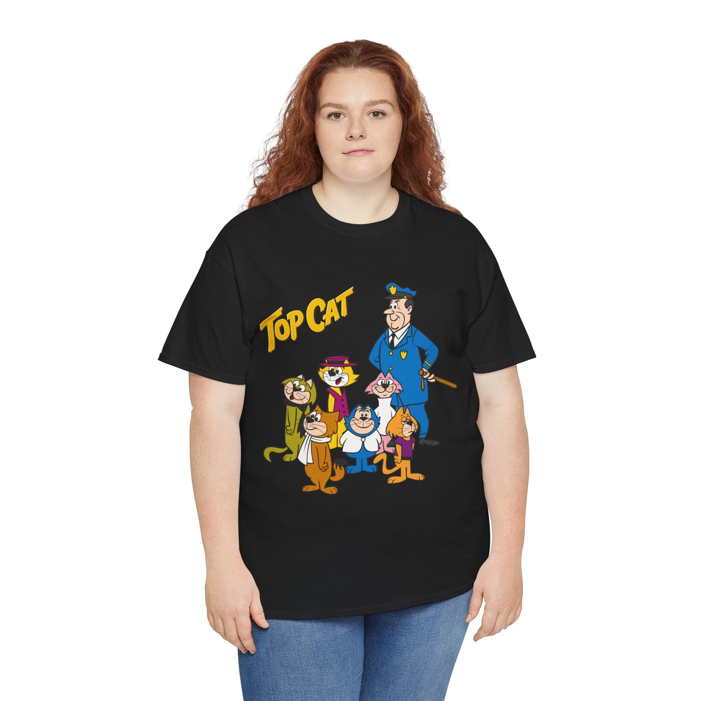 Top Cat & His Gang T-Shirt - Popular Hanna-Barbera 1960s TV Cartoon - Brain, Spook, Benny the Ball