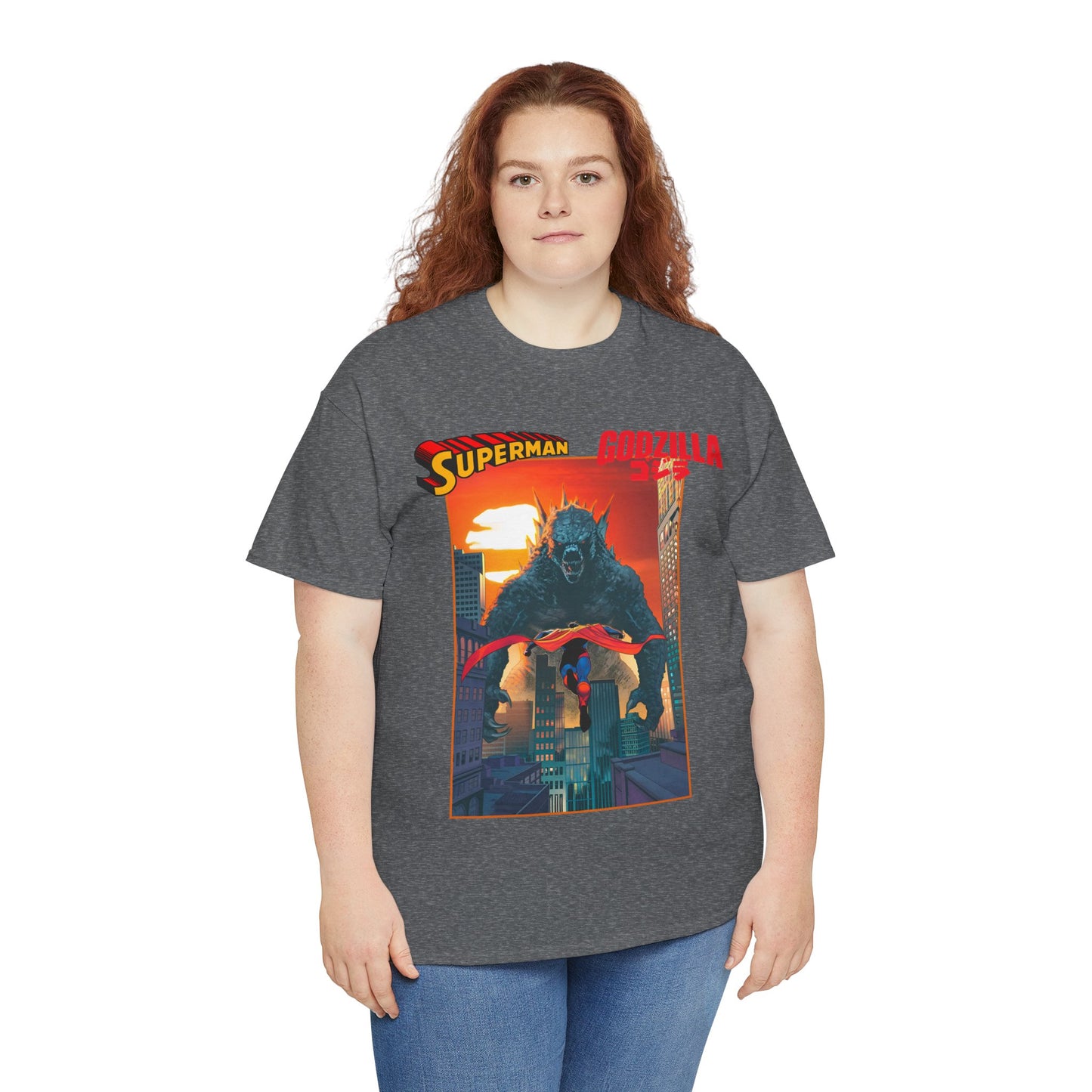 Superman Vs Godzilla T-Shirt - DC Comics - Man of Steel Vs the King of the Monsters