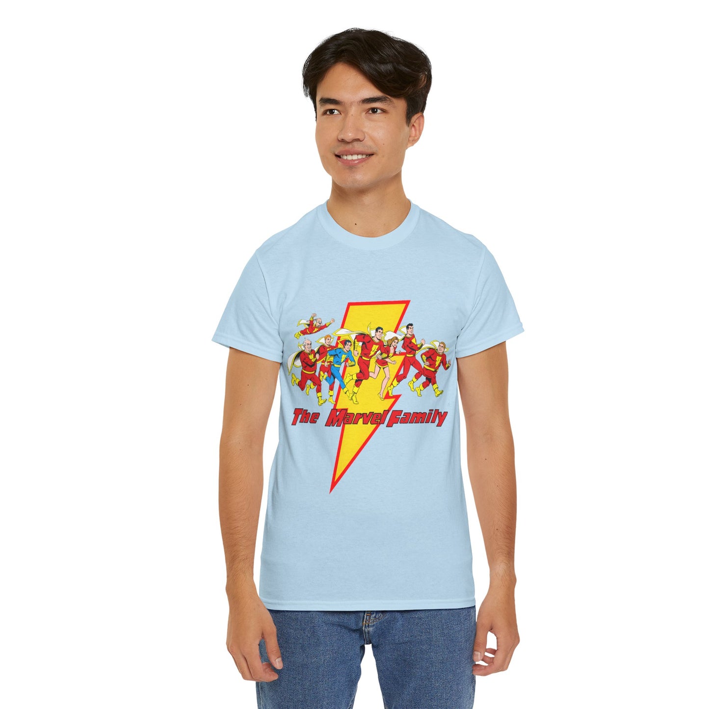 Marvel Family T-Shirt - Shazam - DC Comics - Mary Marvel, Hoppy the Marvel Bunny, Uncle Marvel, Captain Marvel Jr - DC Who's Who Art