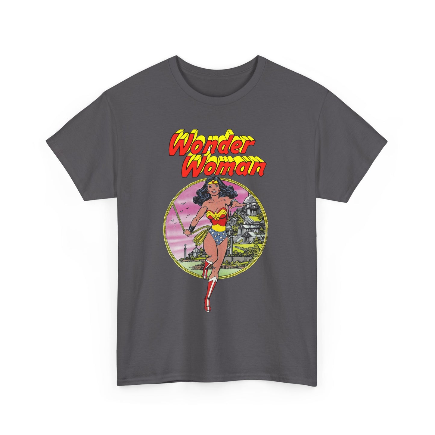Wonder Woman T-Shirt - George Perez Art - Justice League 1980s Postcard Set - JLA Member - Diana from Themyscira - DC Comics