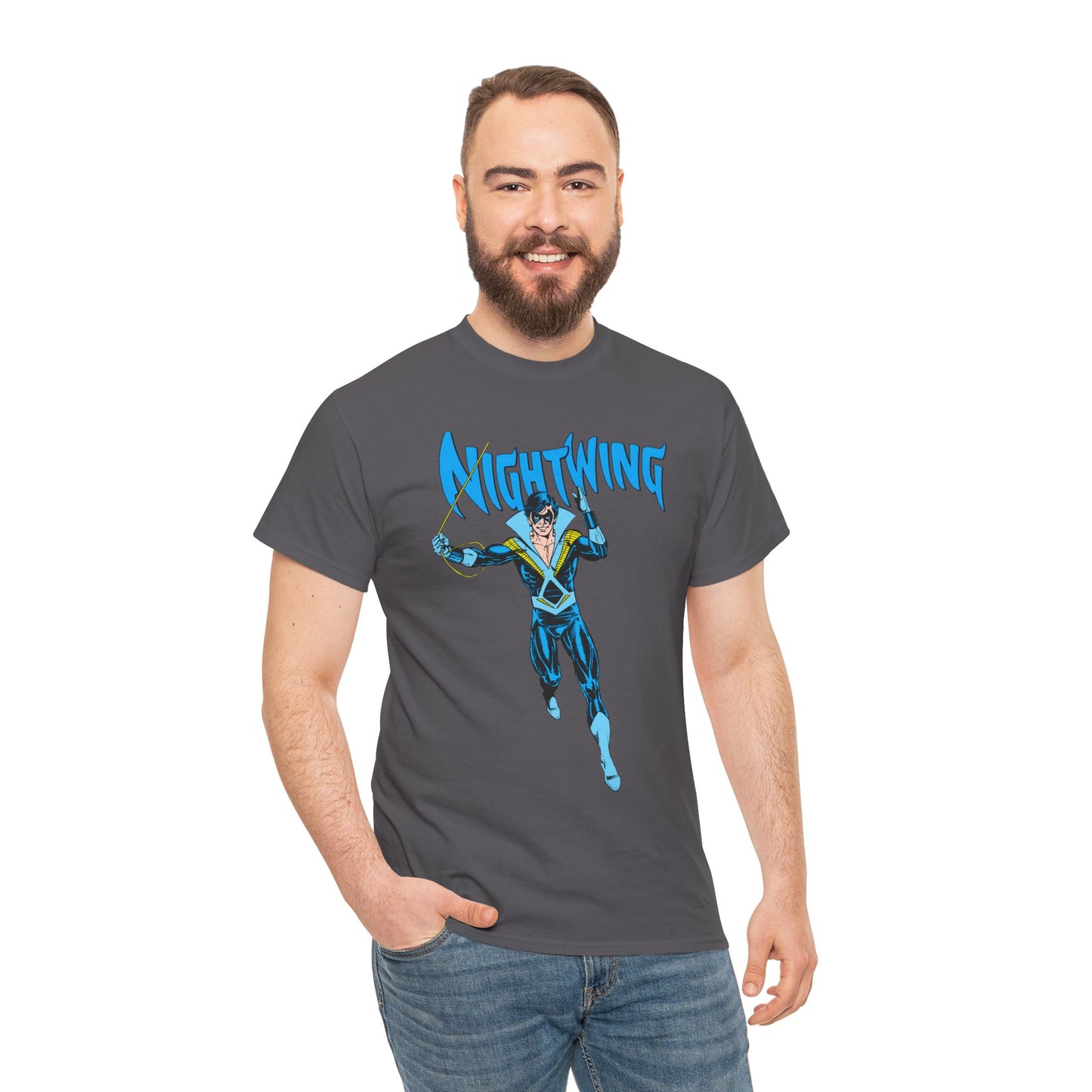Nightwing T-Shirt - George Perez Art - New Teen Titans, Dick Grayson - DC Comics - Batman's Former Sidekick, Titans Leader