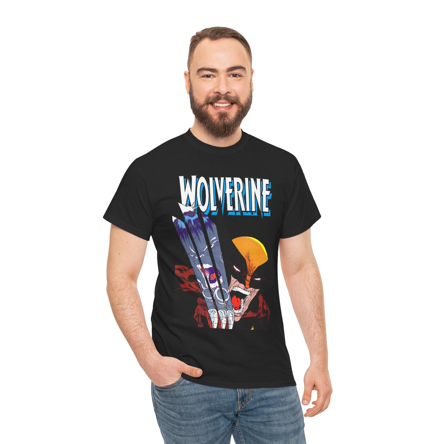 Wolverine T-Shirt - Amazing Todd McFarlane Art - Classic Image Vs Incredible Hulk - Marvel Comics - Logan