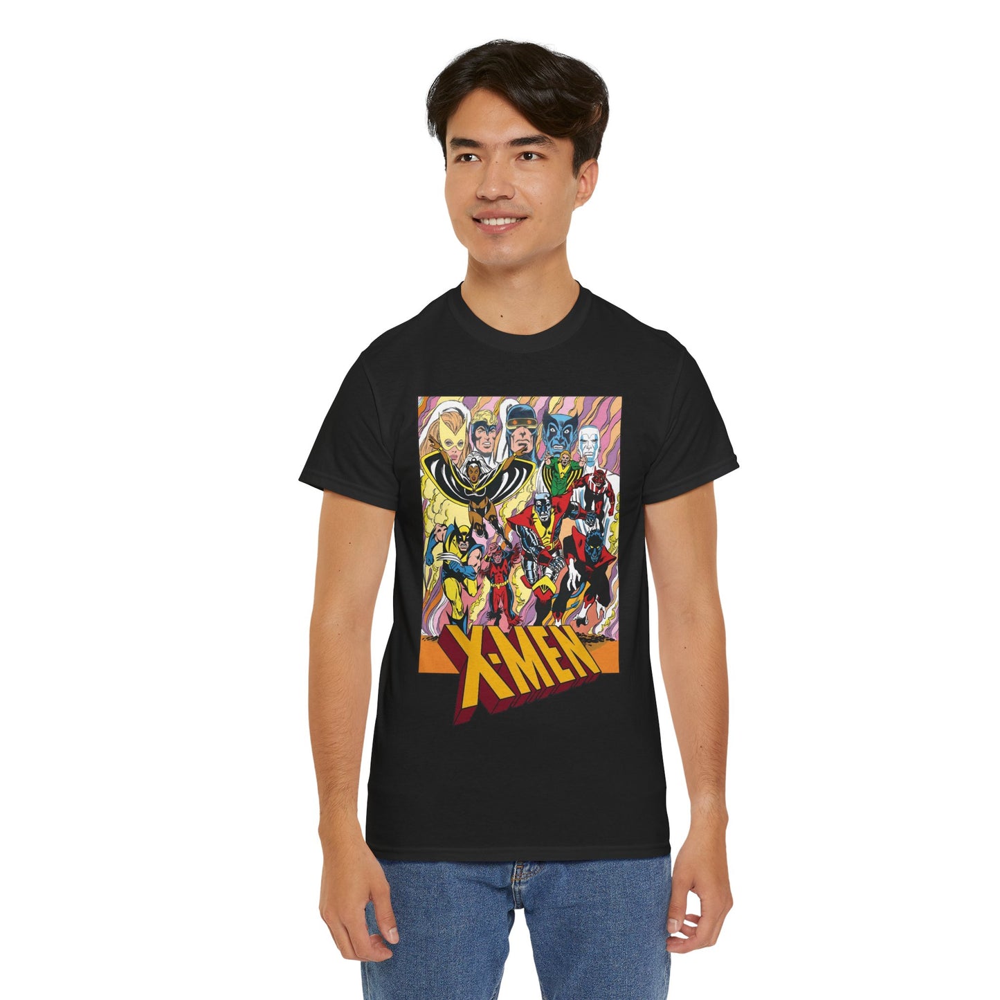 Uncanny X-Men T-Shirt - Dave Cockrum Art - Cyclops, Nightcrawler, Storm, Wolverine, Thunderbird - Marvel Comics